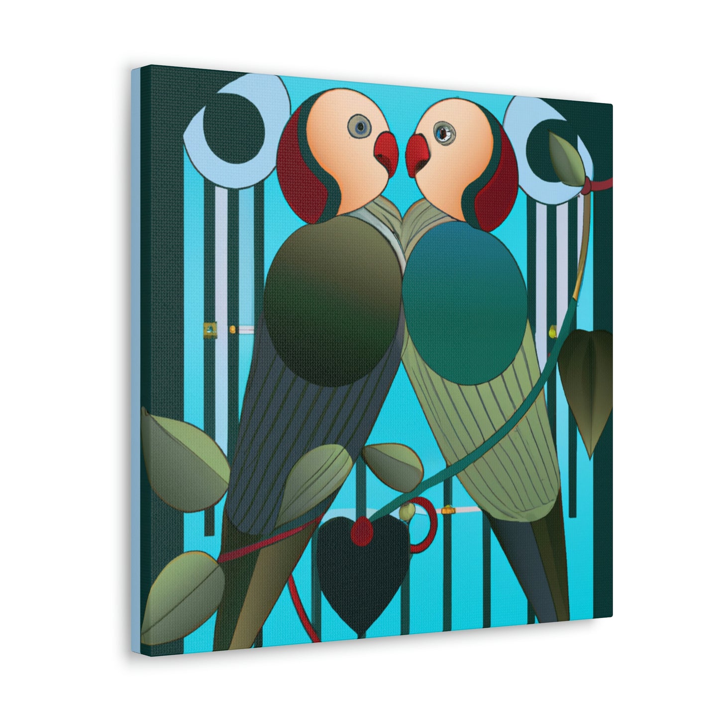 Lovers in Art Deco - Canvas