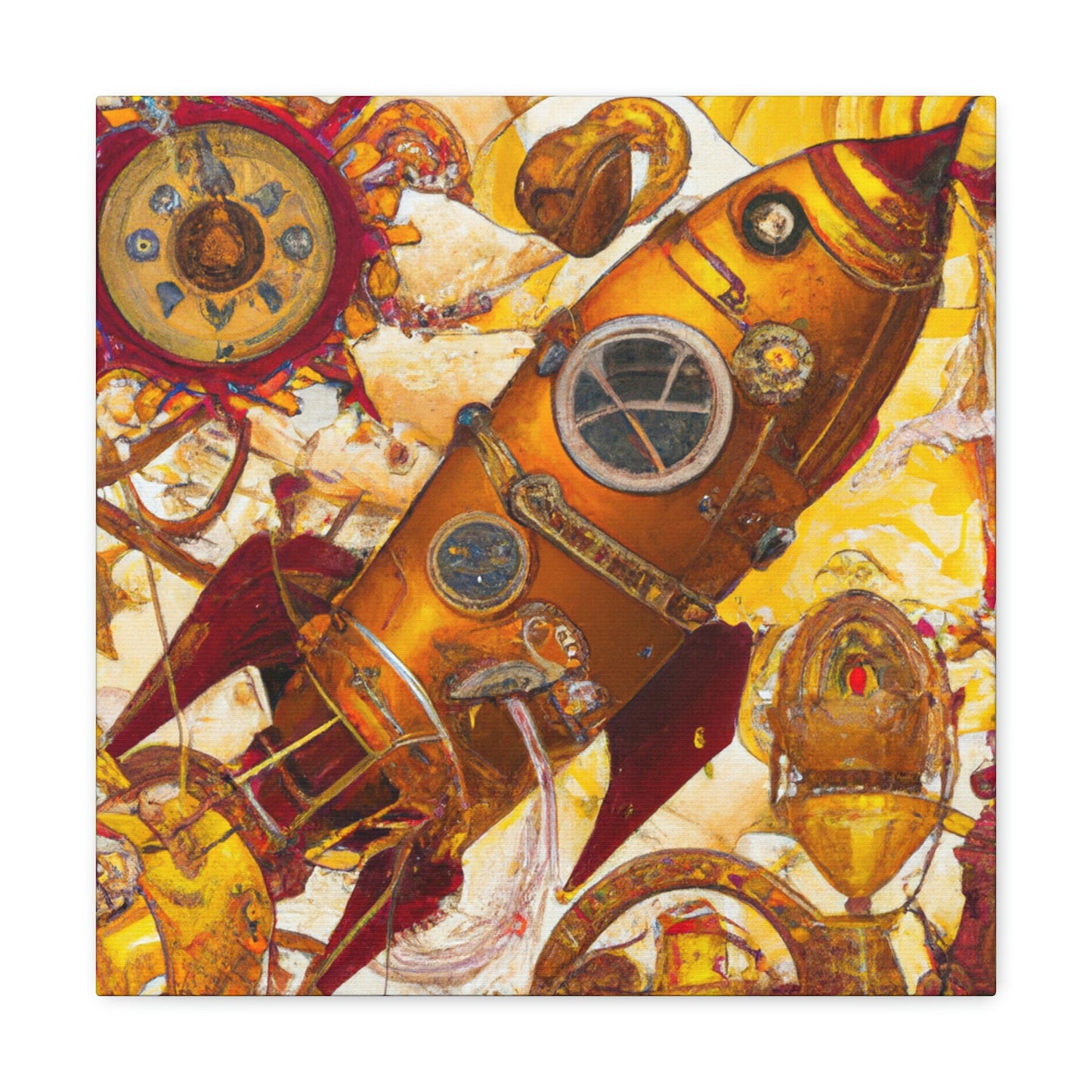 "Space Shuttle Steampunk Dream" - Canvas