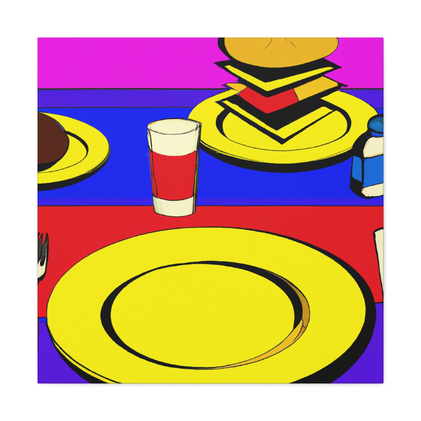 Dining in Pop Art - Canvas