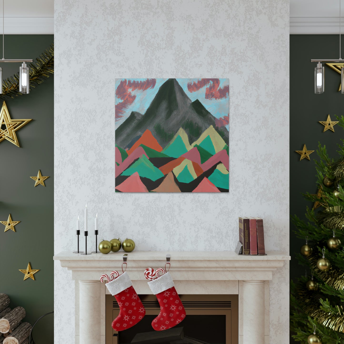 Mountain Majesty Mosaic - Canvas