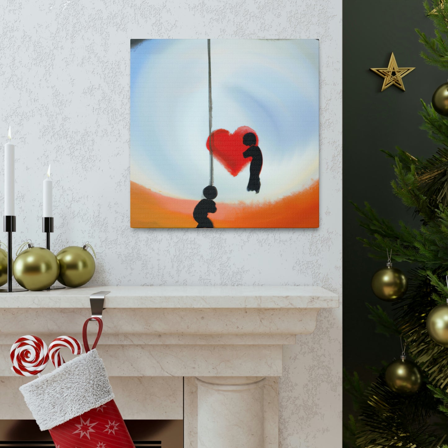 "Love Swings Serenely" - Canvas