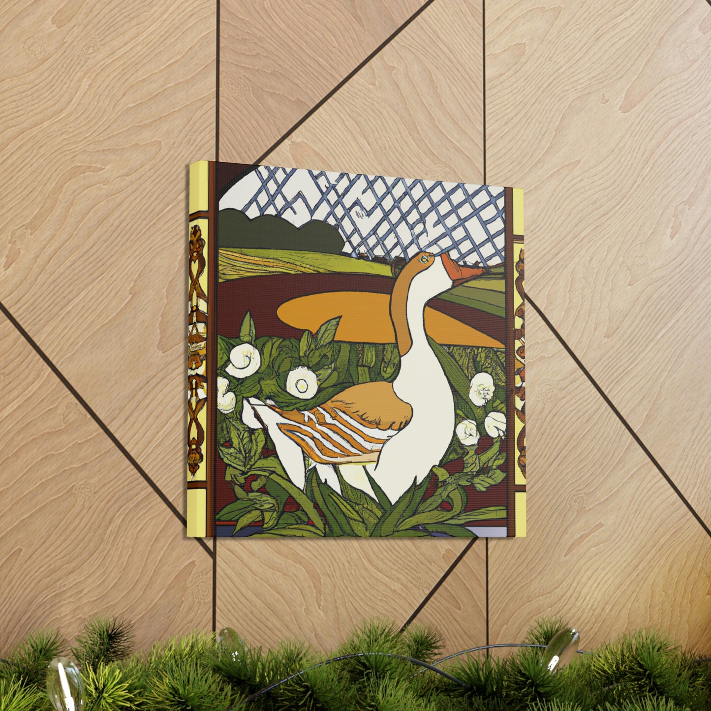 "Goose in Art Nouveau" - Canvas