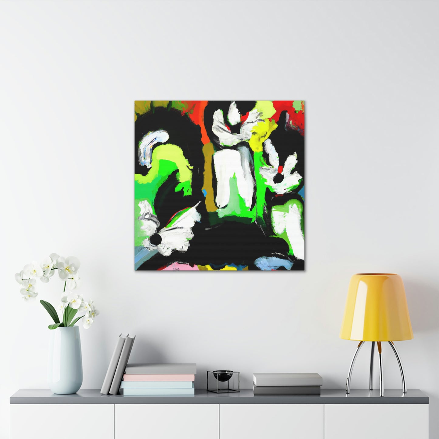 Skunks in Abstractstyle - Canvas