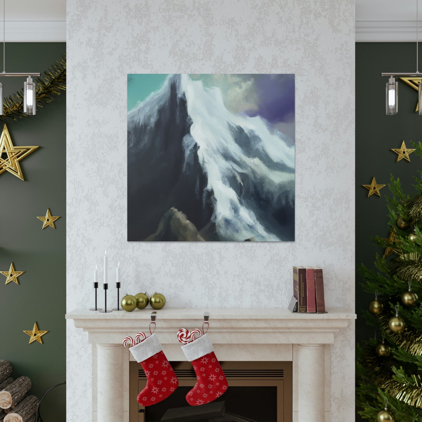 "Snowy Mountain Majesty" - Canvas