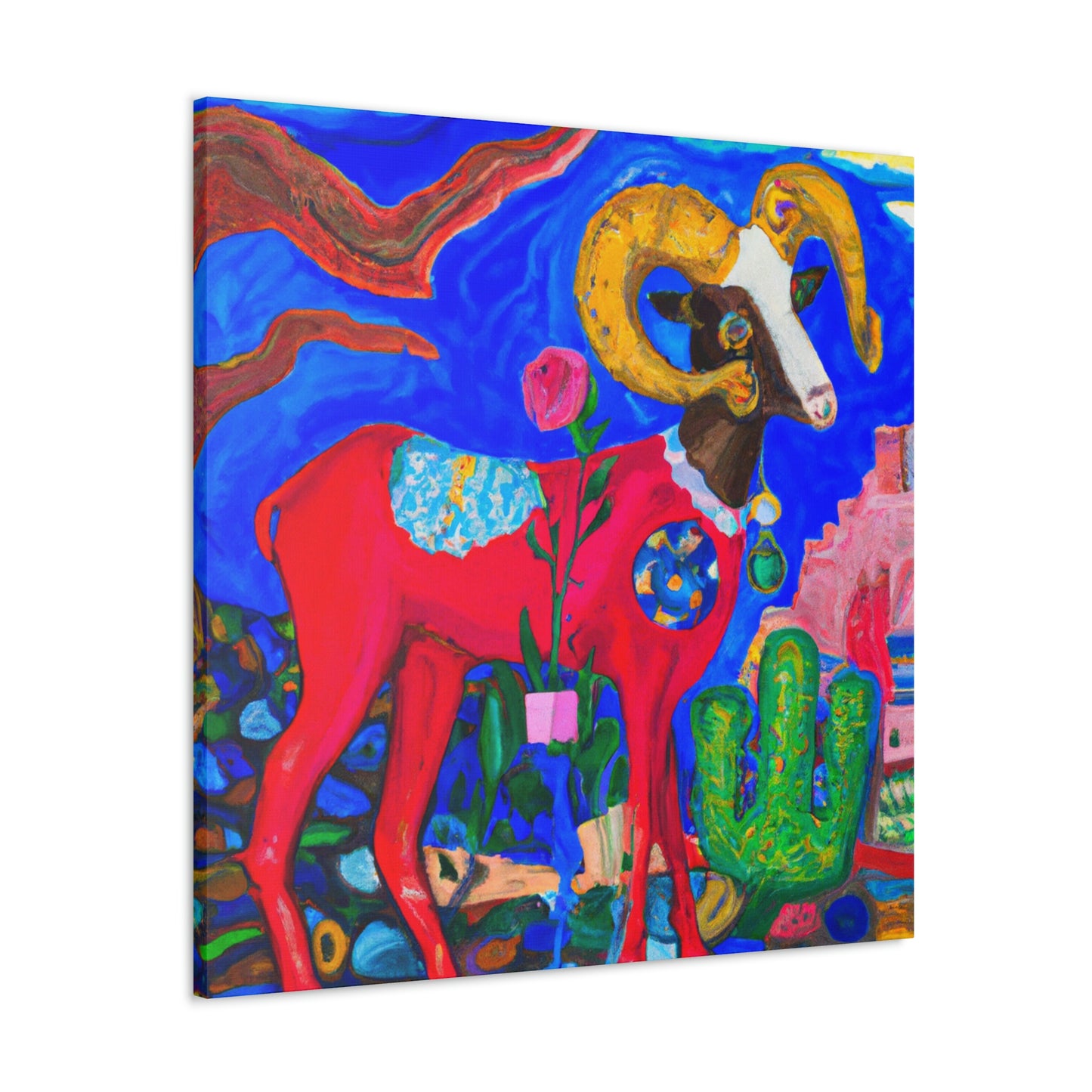 "Bighorn of the Wild" - Canvas