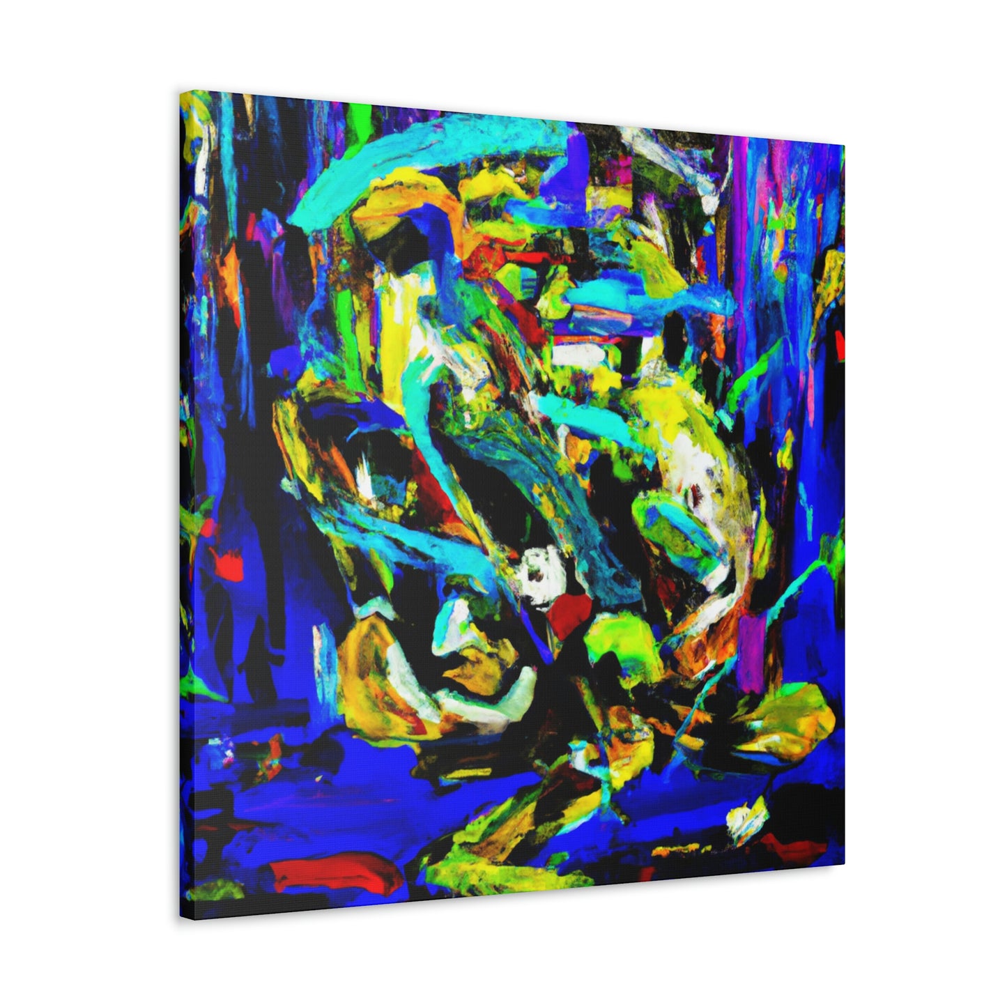 A Blue Symphony Breezes - Canvas