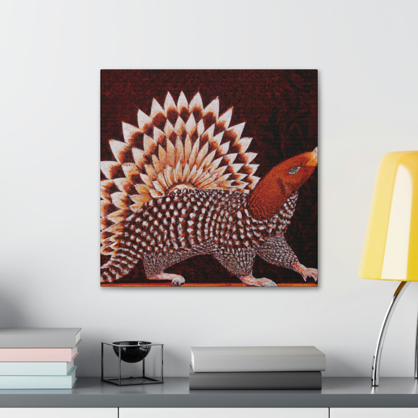 Gleaming Art Deco Pangolin - Canvas