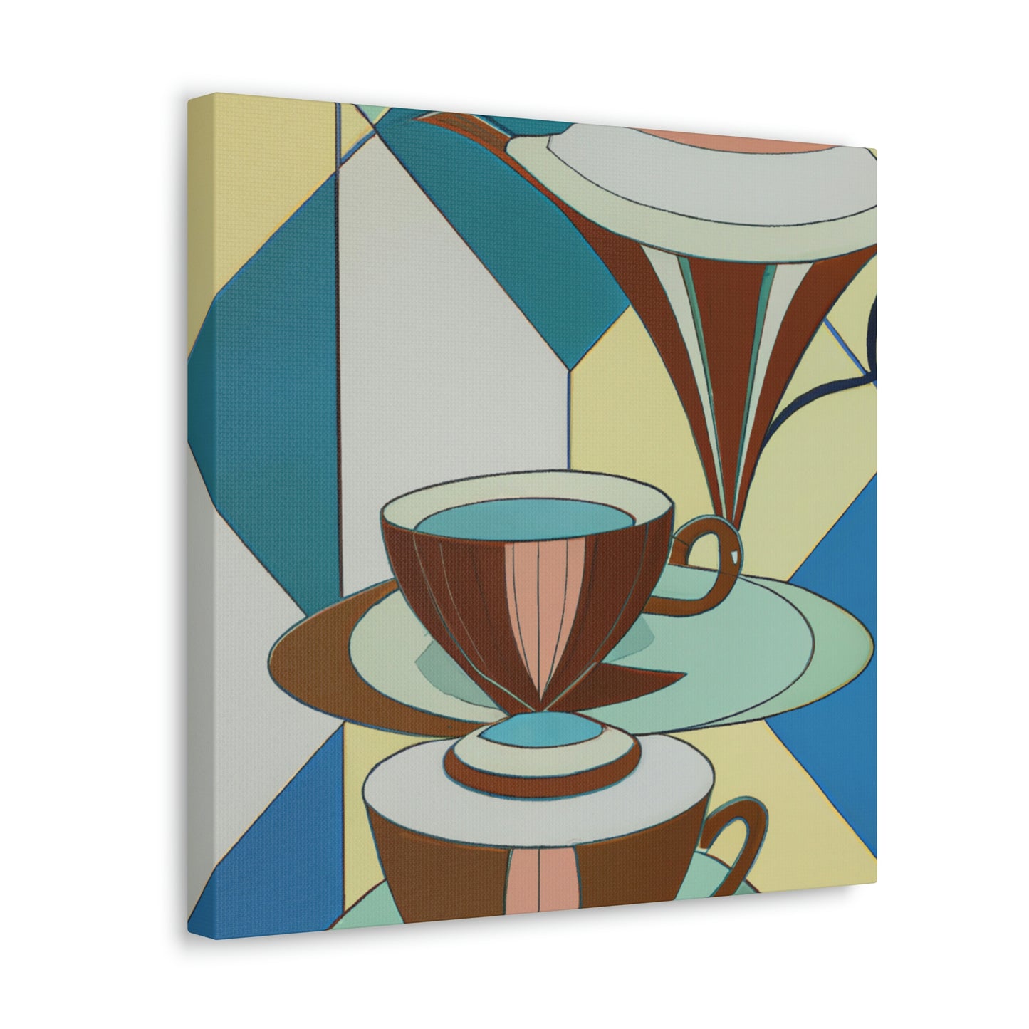 "Brewing Art Deco Tea" - Canvas