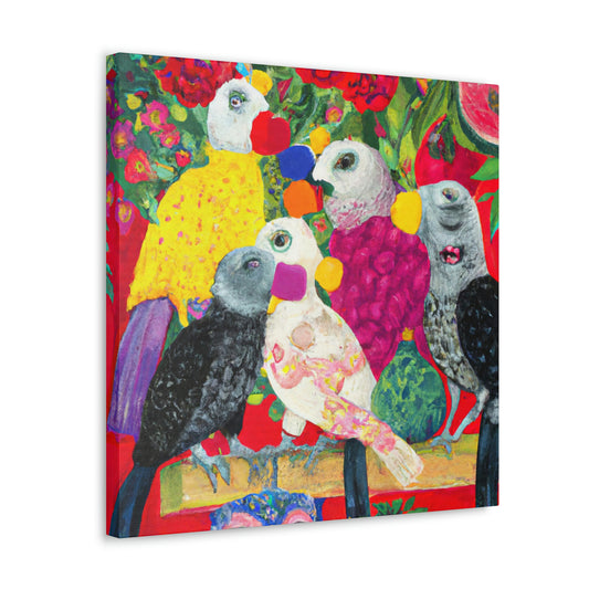 African Greys Adored - Canvas