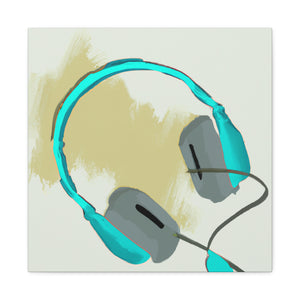 Headphones in Monochrome - Canvas