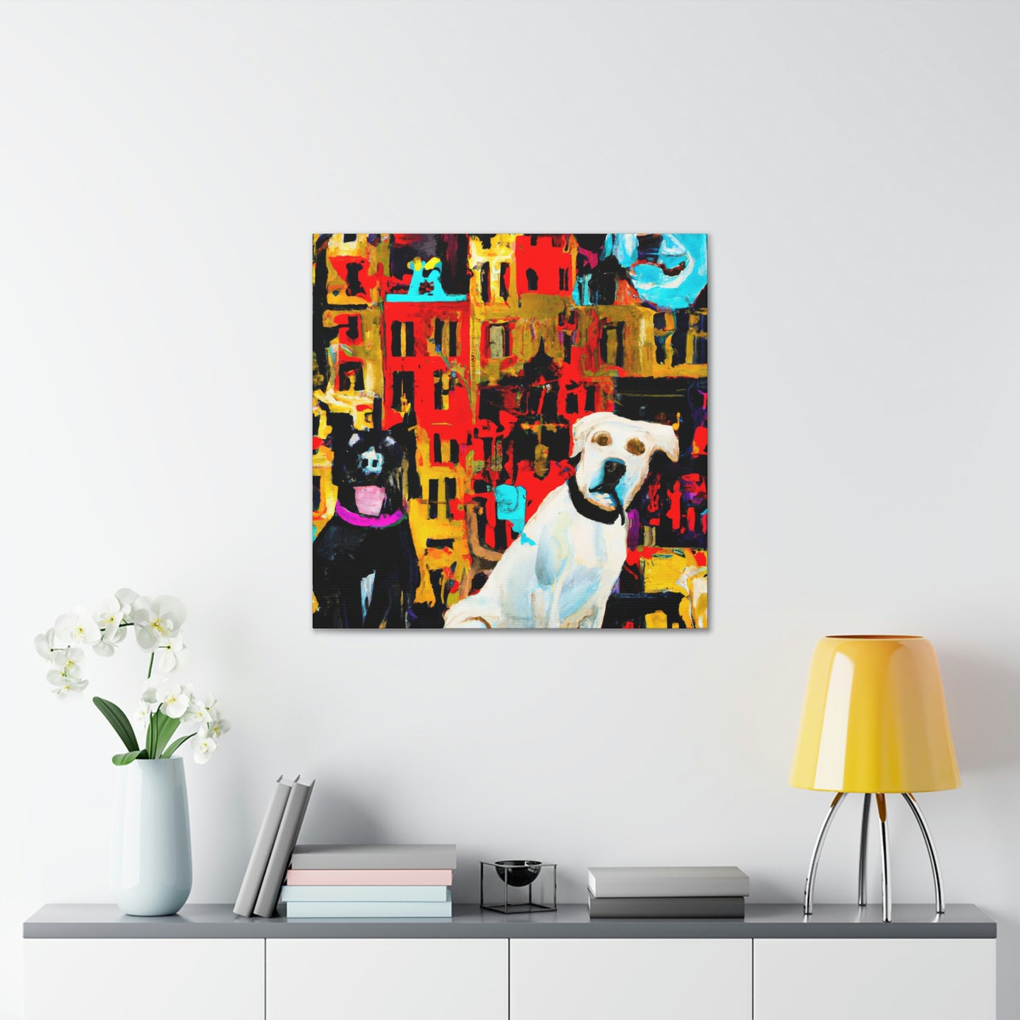 Dogs in Baroque Style - Canvas