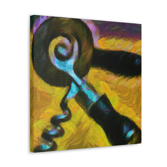 Corkscrew in Turquoise - Canvas