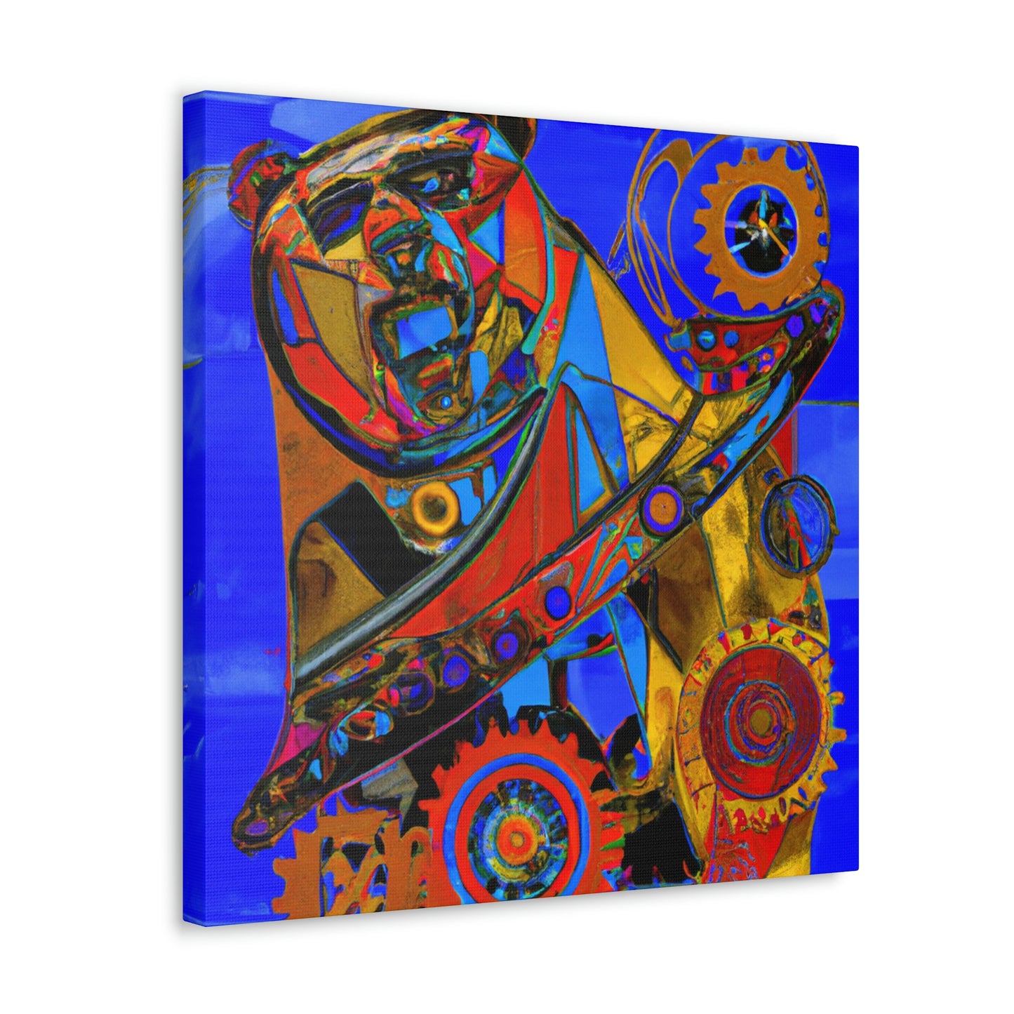 "Grizzly In Steampunk" - Canvas