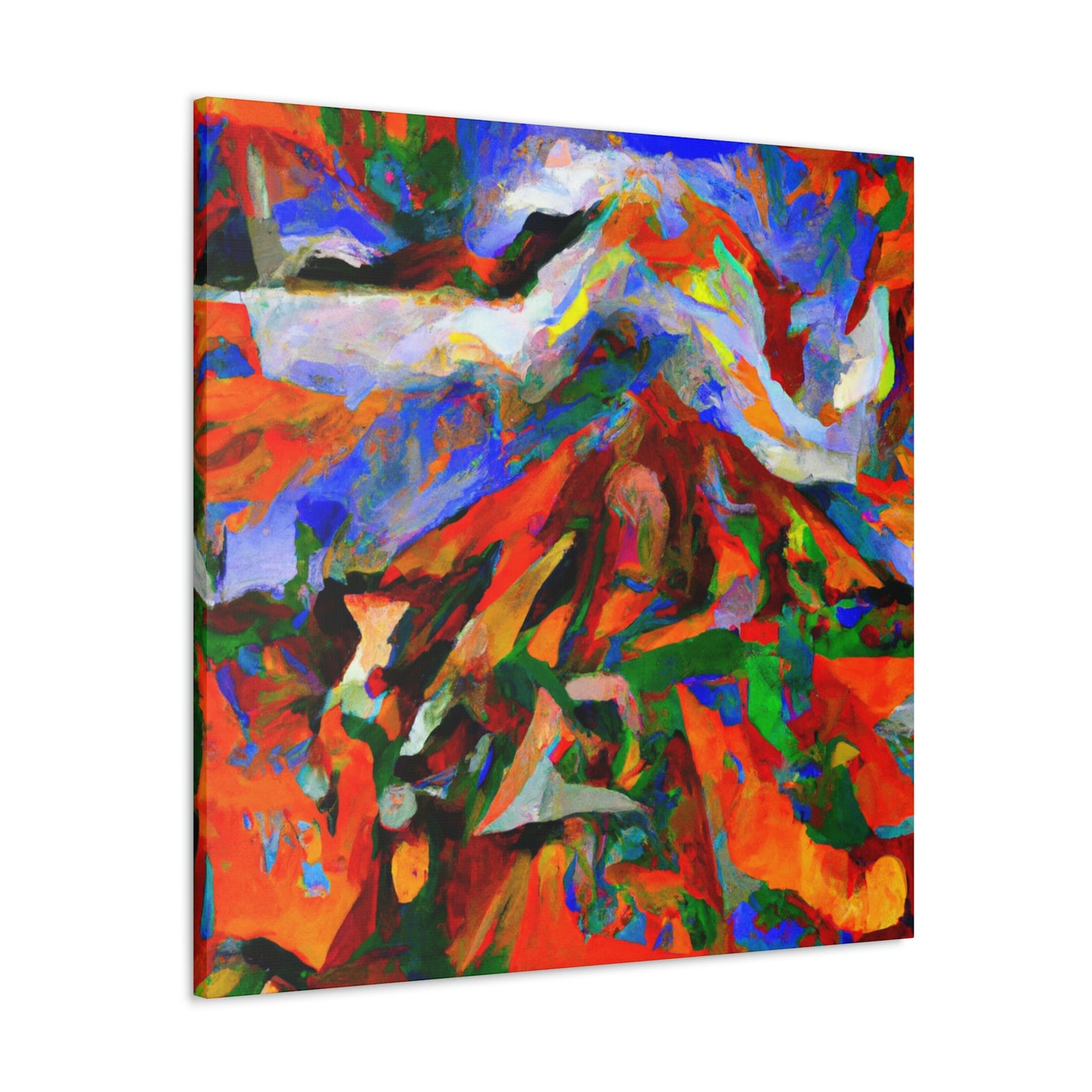 Volcano's Eruptive Glory - Canvas