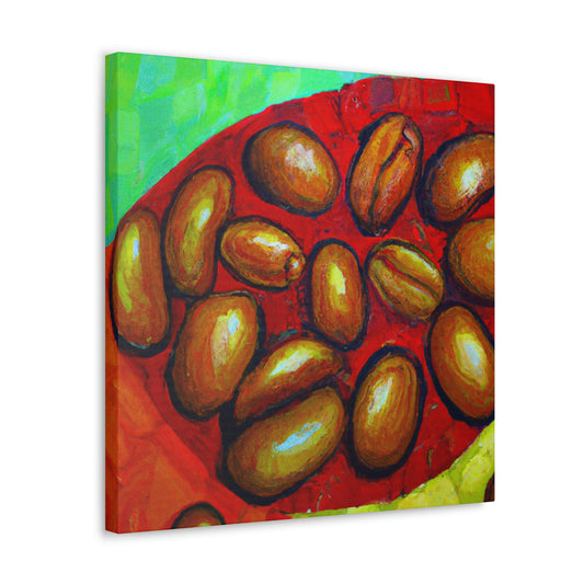 Coffee Beans in Color - Canvas