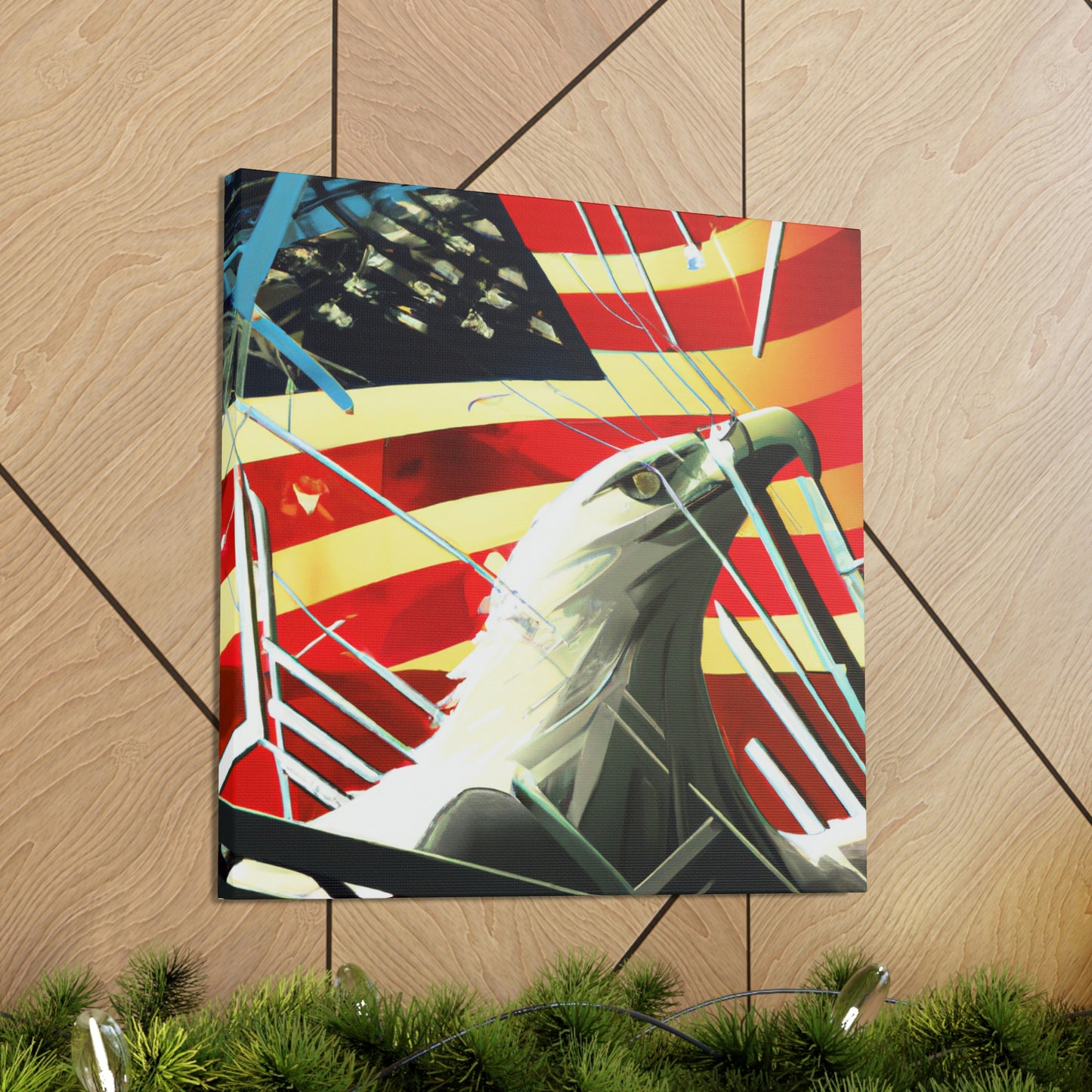 "Majestic American Bald Eagle" - Canvas