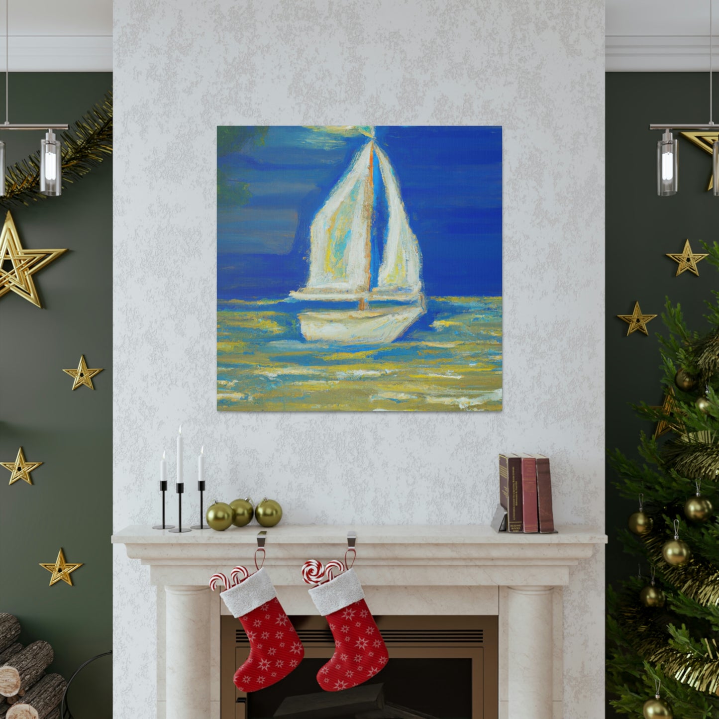 "Sailboat at Sea" - Canvas