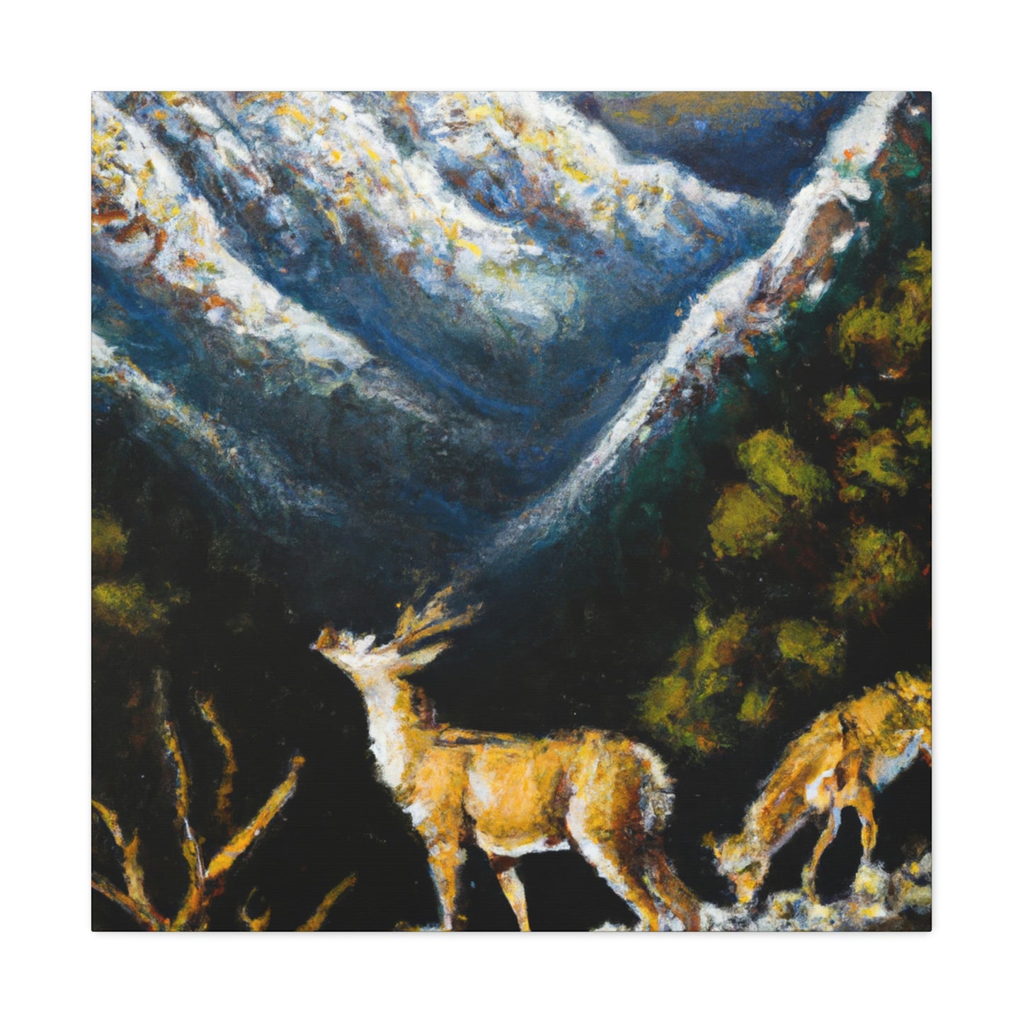 “Deer In Expressionism” - Canvas