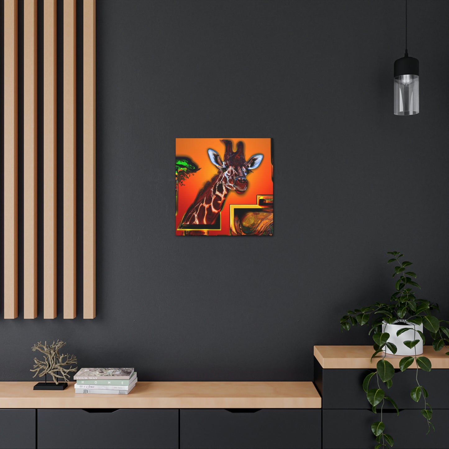 Giraffe in Art Deco - Canvas