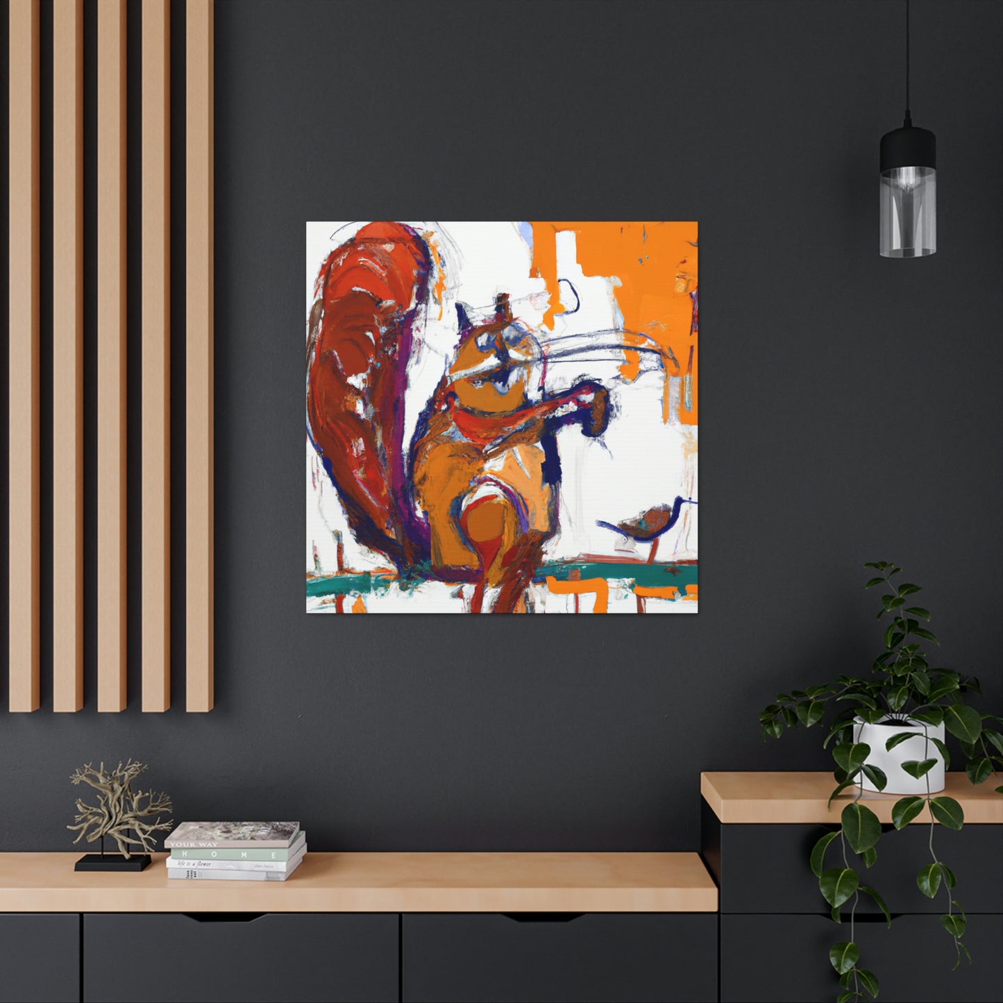 Squirrel Among Expressionism - Canvas