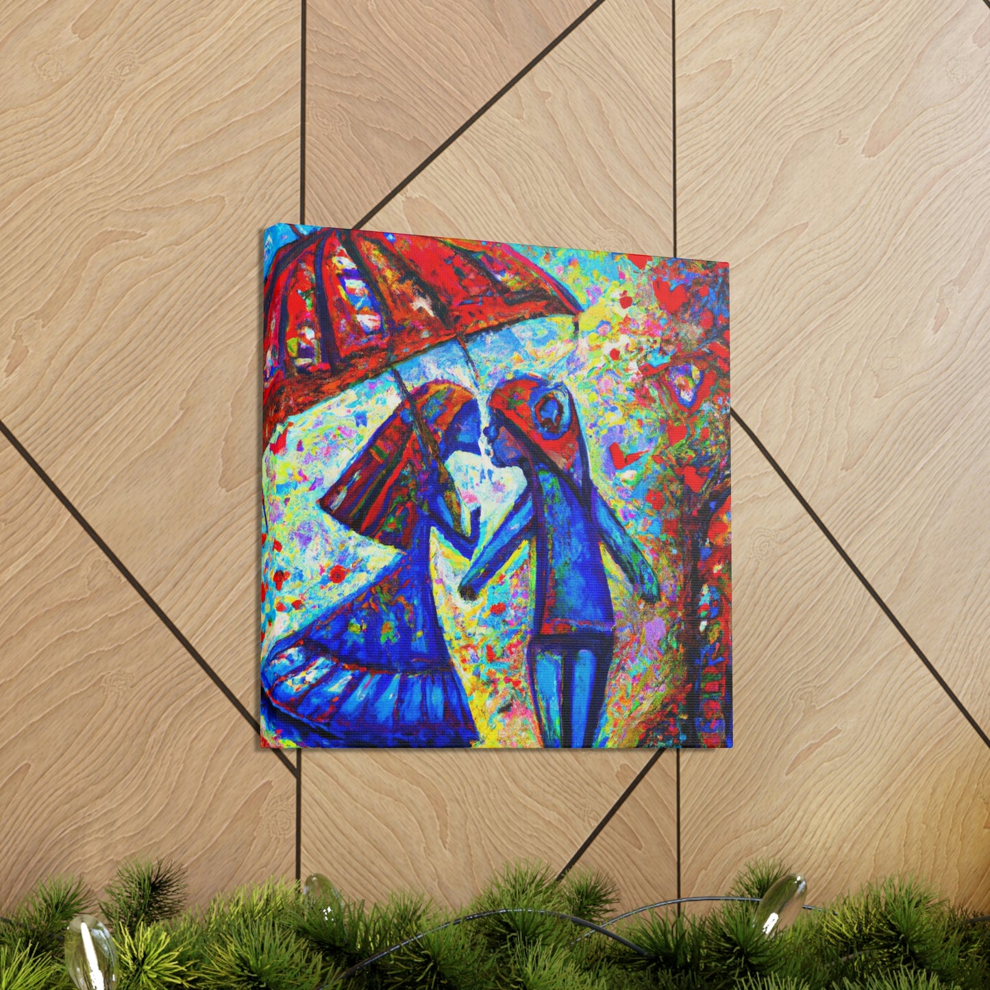 Love Under the Umbrella - Canvas