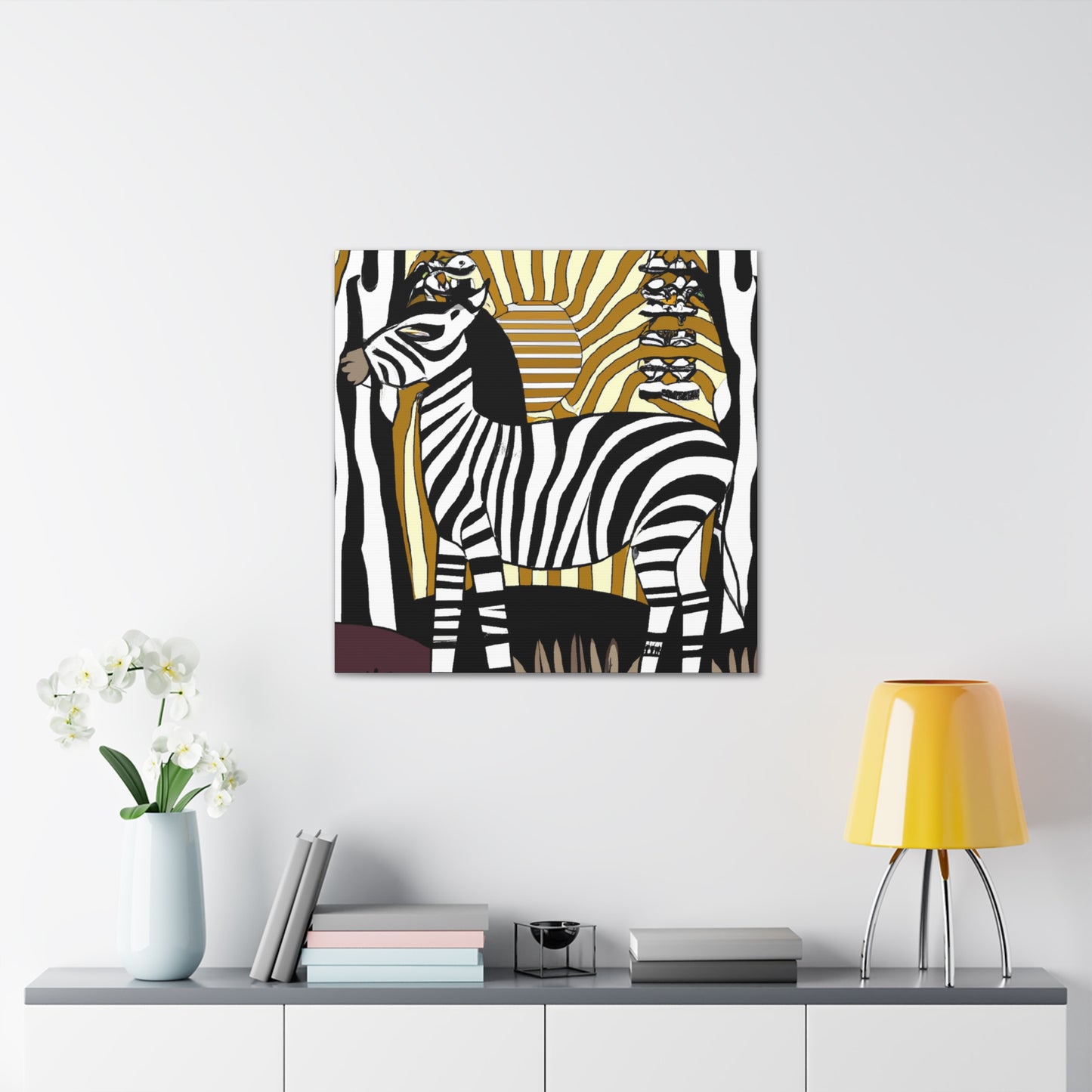 "Zebra's Glorious Strides" - Canvas