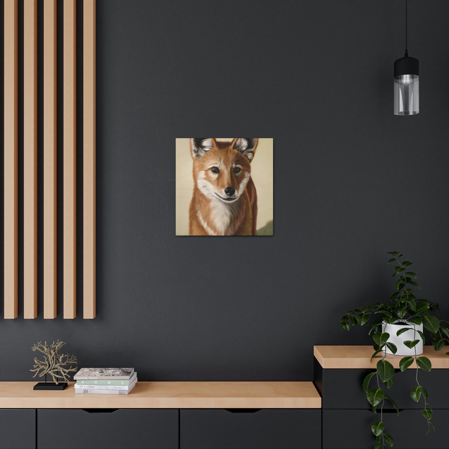 Dhole in Hyperrealism - Canvas