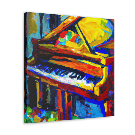 "Playing Piano in Color" - Canvas