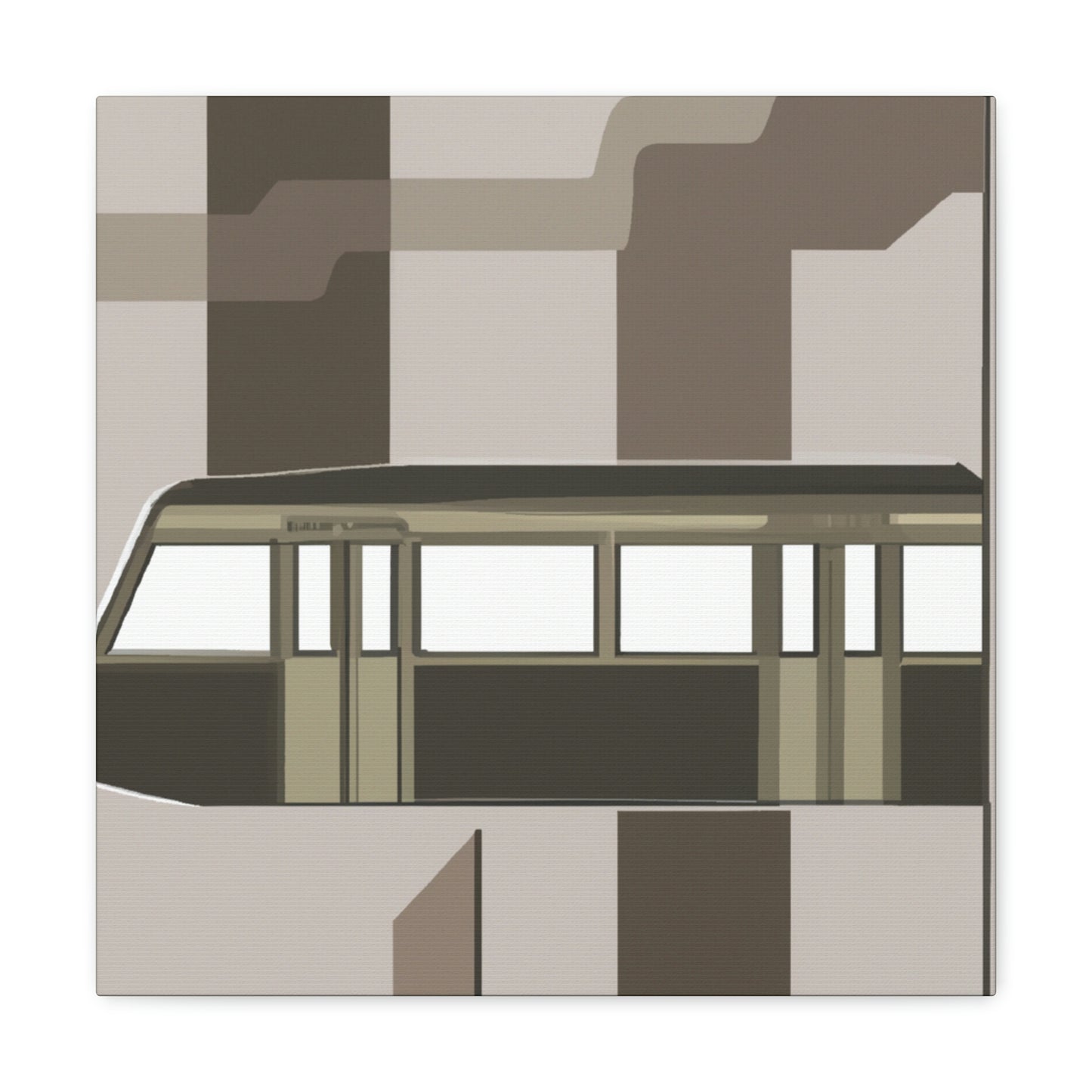 "Subway Journey in Deco" - Canvas