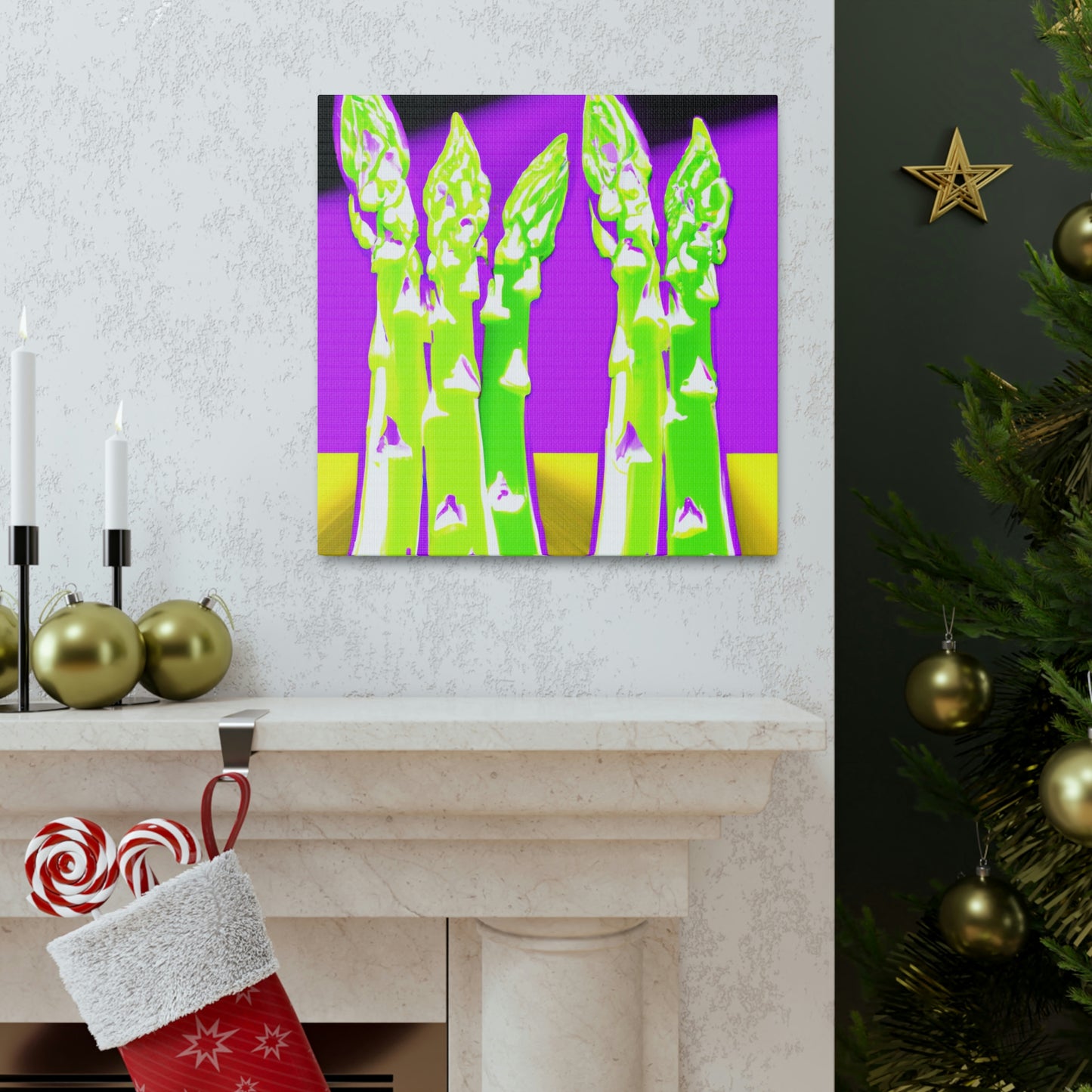 Asparagus Pop Explosion - Canvas