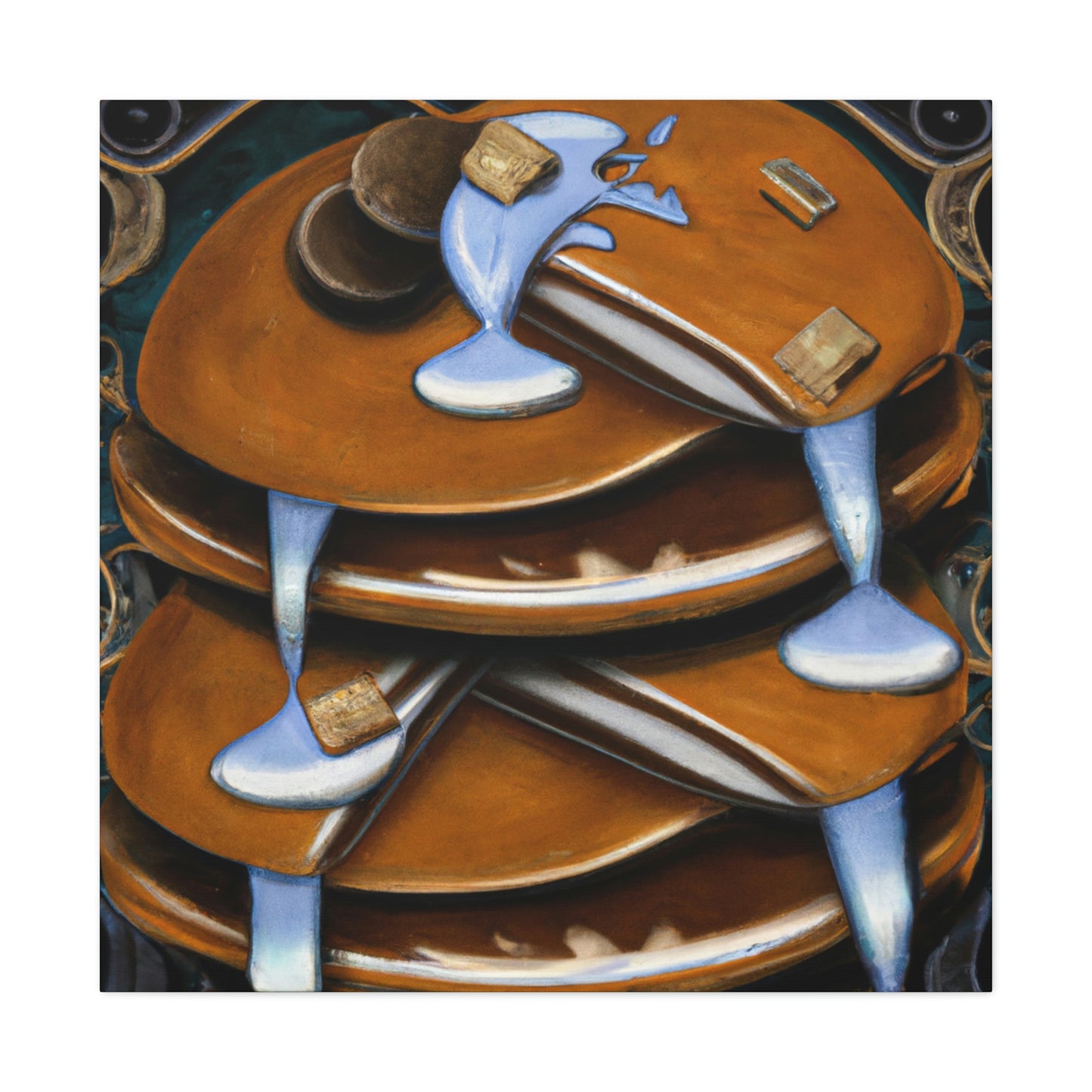 "Pancakes of the Roaring Twenties" - Canvas