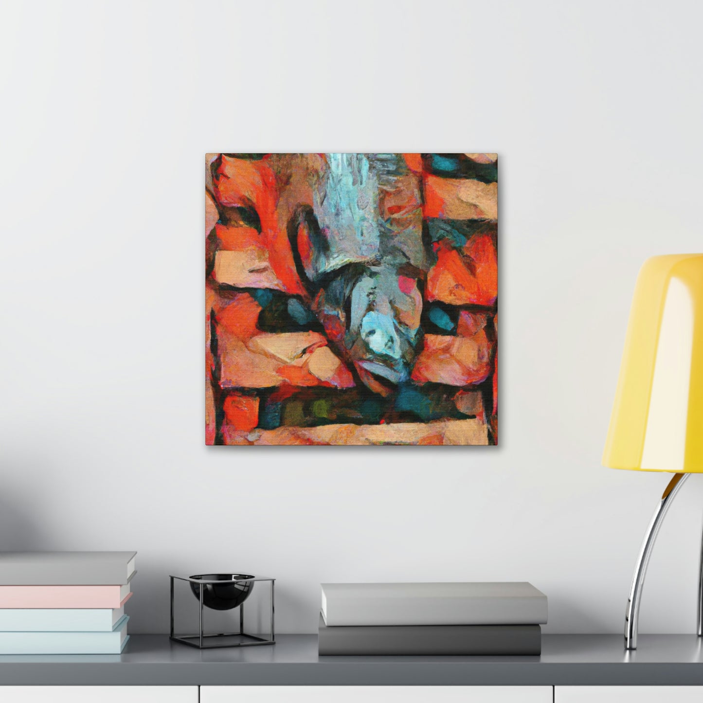 "Salmon and Moods" - Canvas