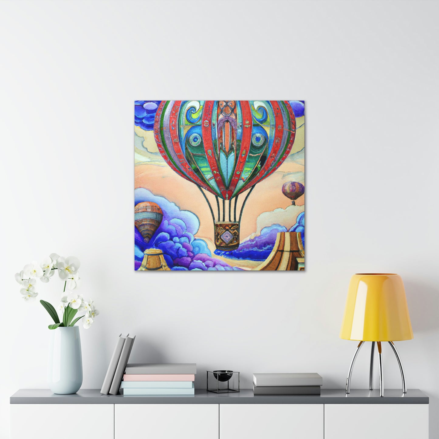 "Aerial Escapade Ballooning" - Canvas