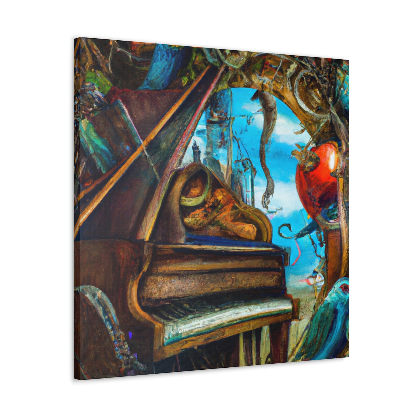 Piano in Expressionism - Canvas