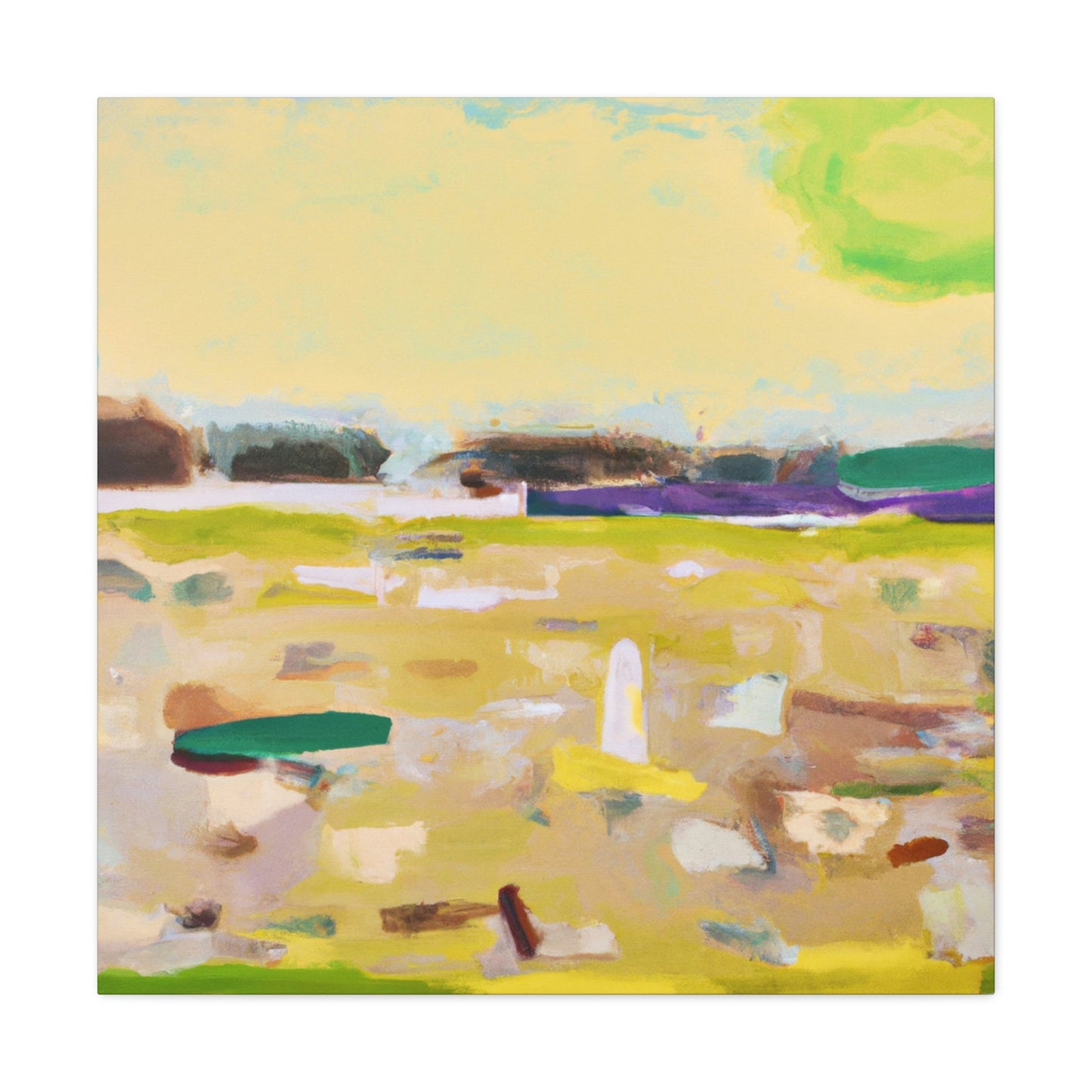 Bay Blissful Abstraction - Canvas