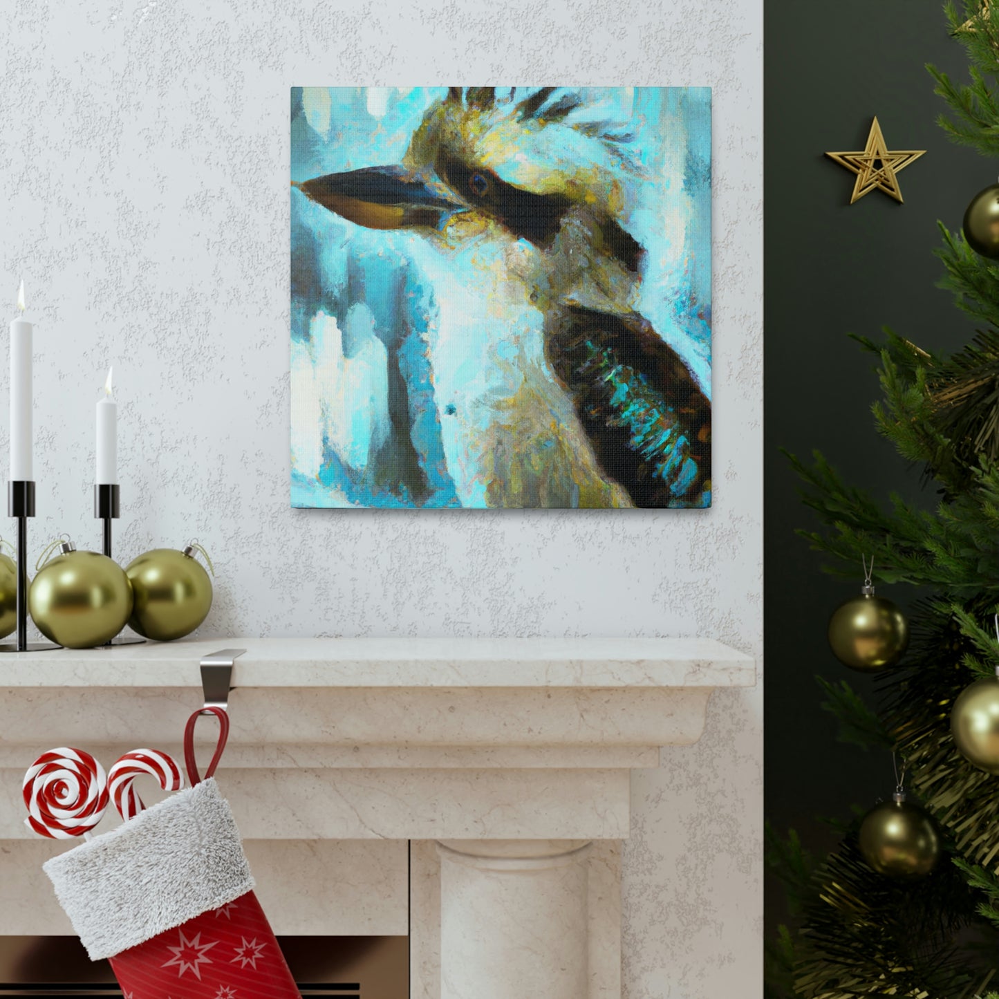 Kookaburra in Flight - Canvas