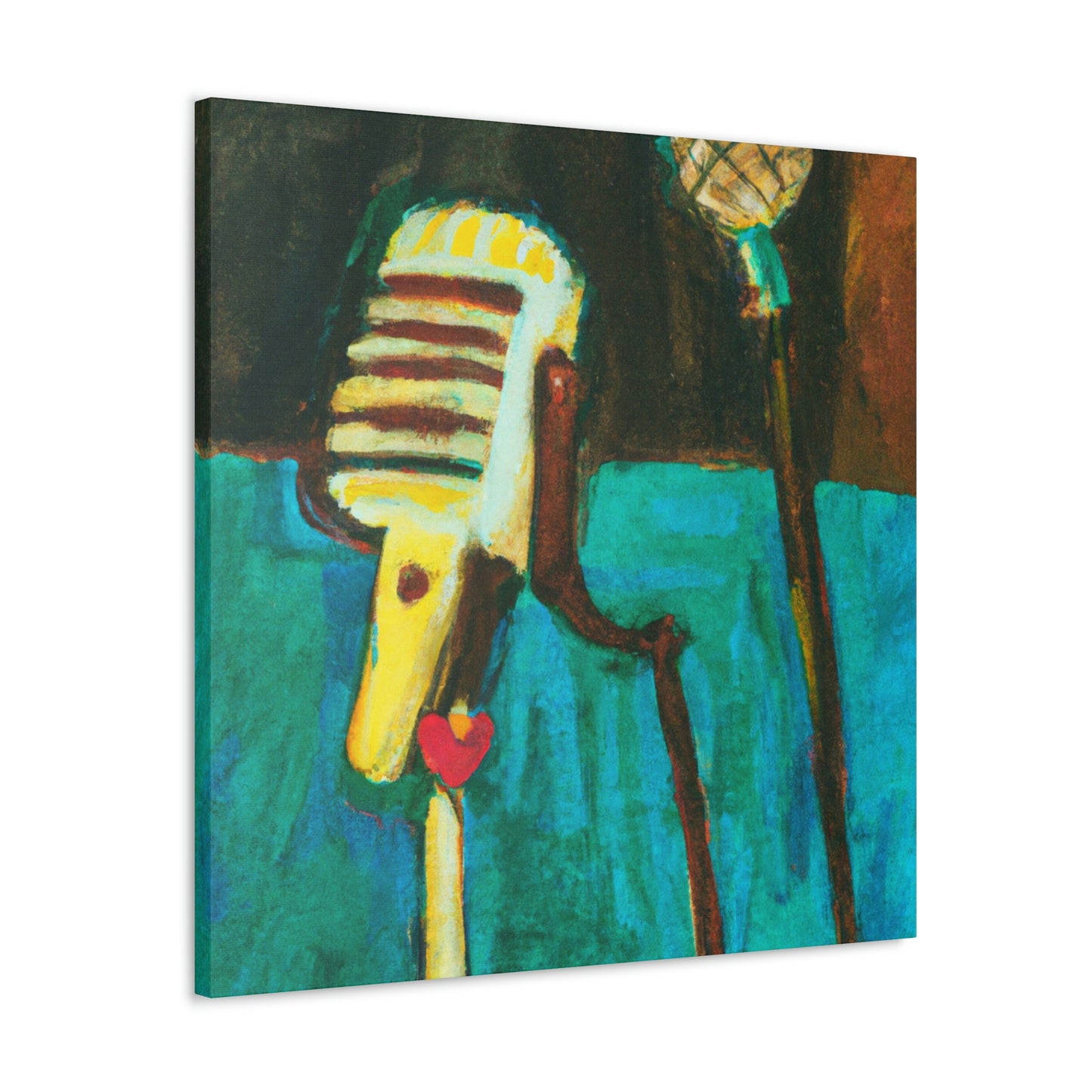 The Mic and Mood - Canvas