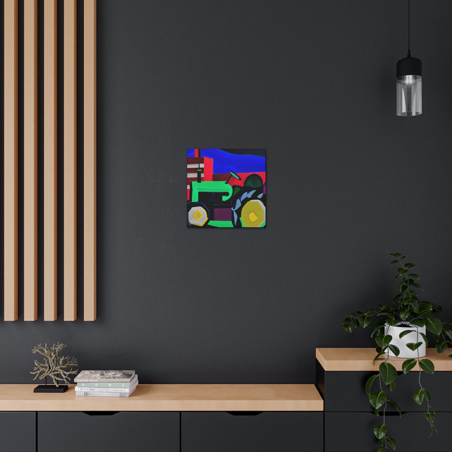 "Tractor Reimagined Deco" - Canvas