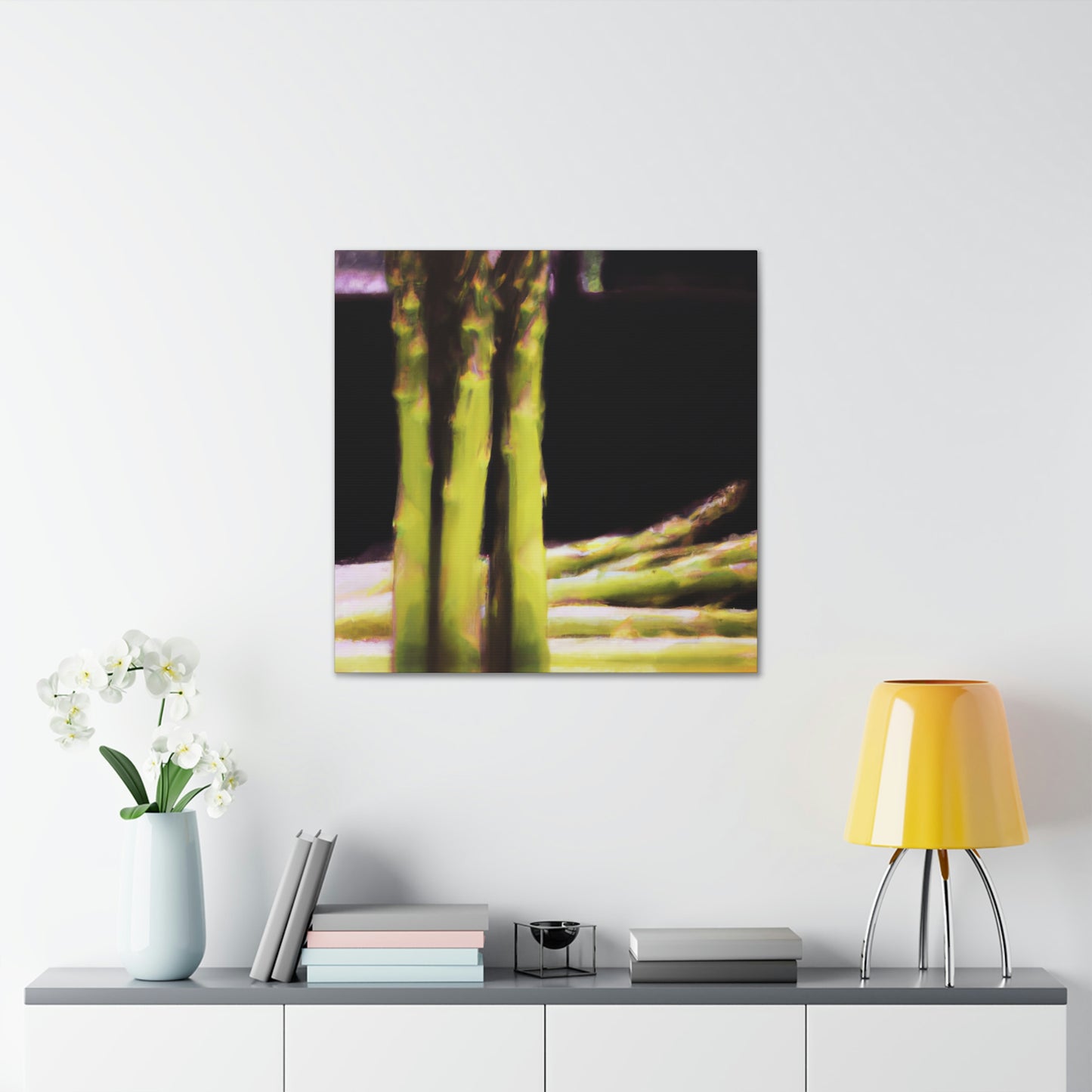 "Asparagus Aesthetic Abstract" - Canvas