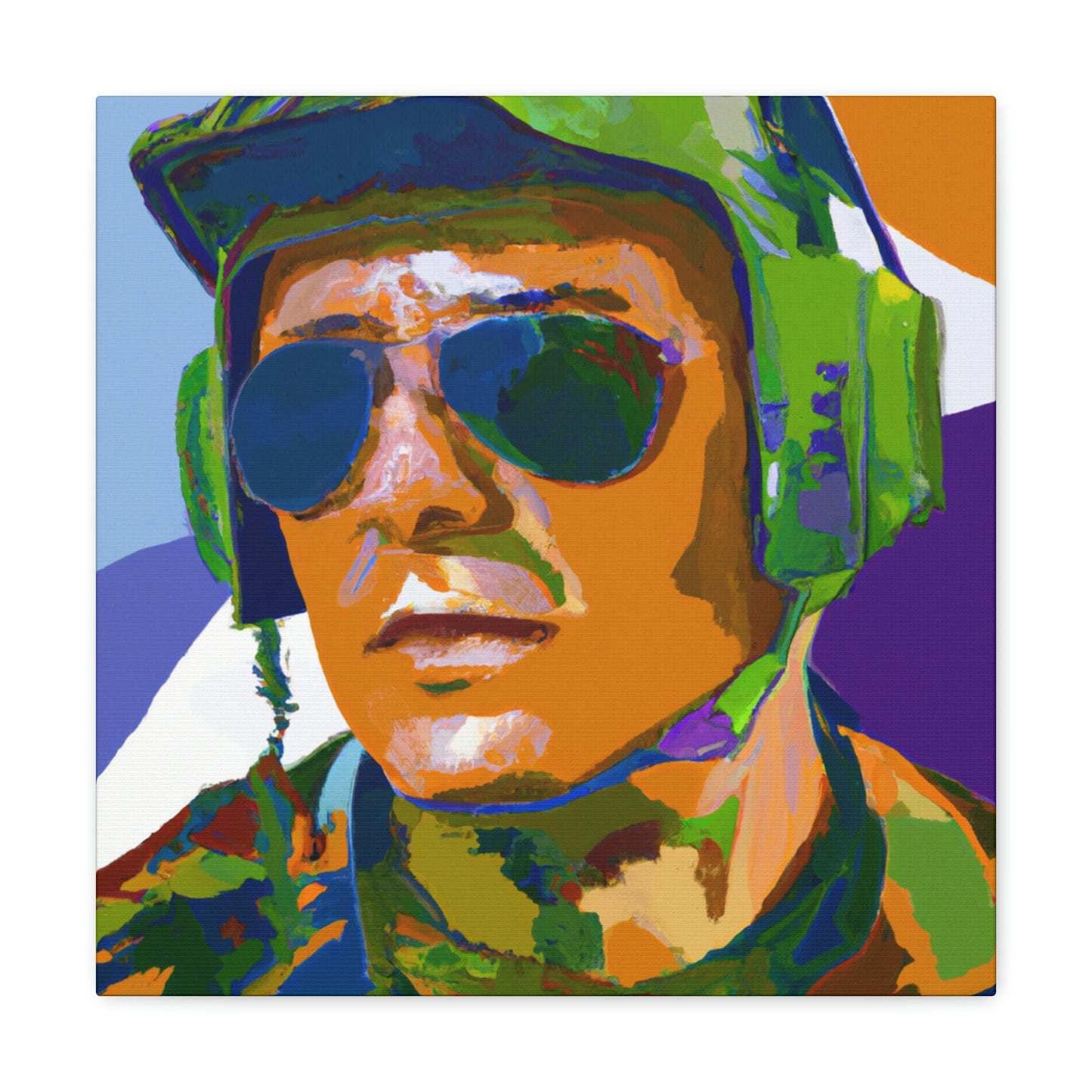 Pilot in Pop Art - Canvas