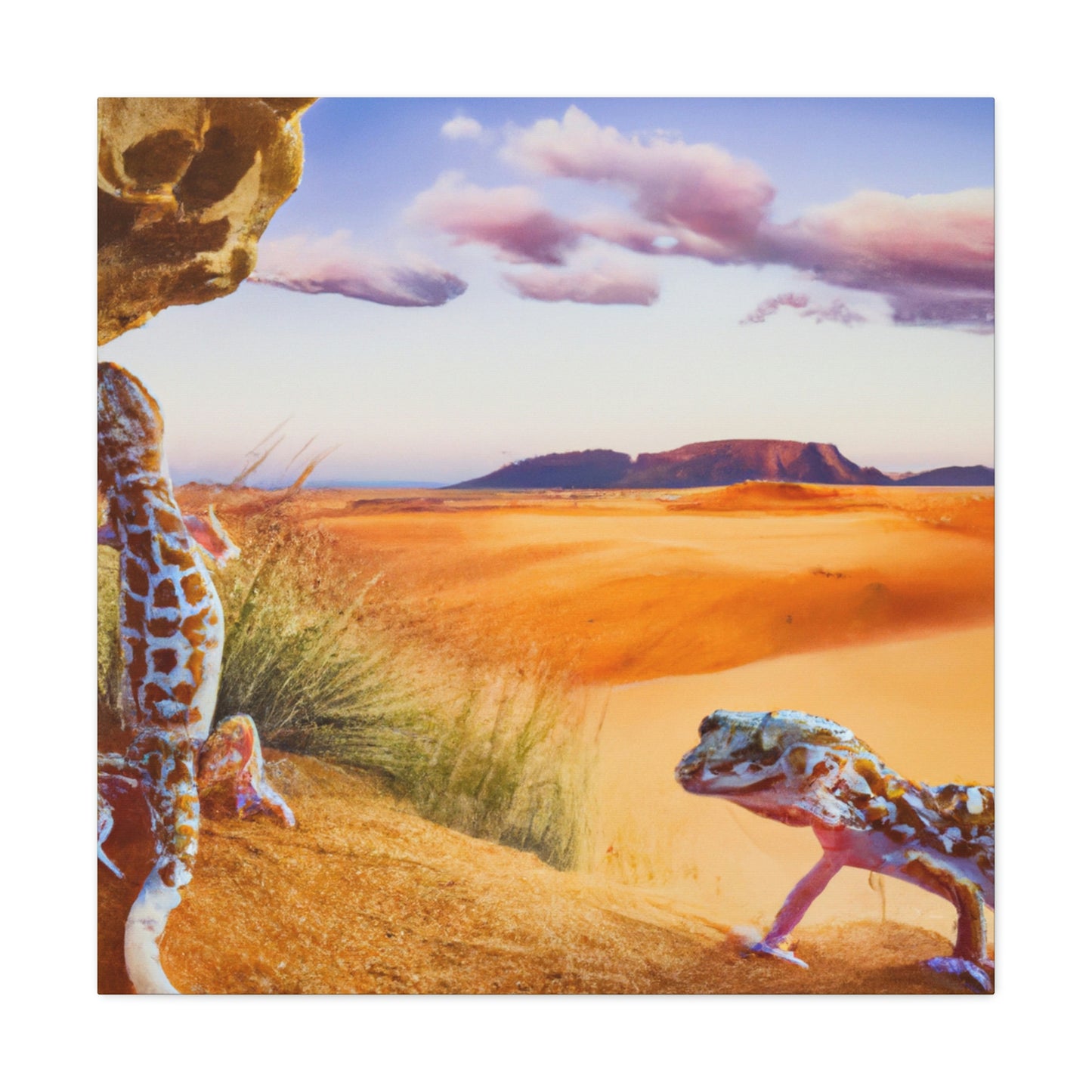 Dreamy Leopard Gecko - Canvas