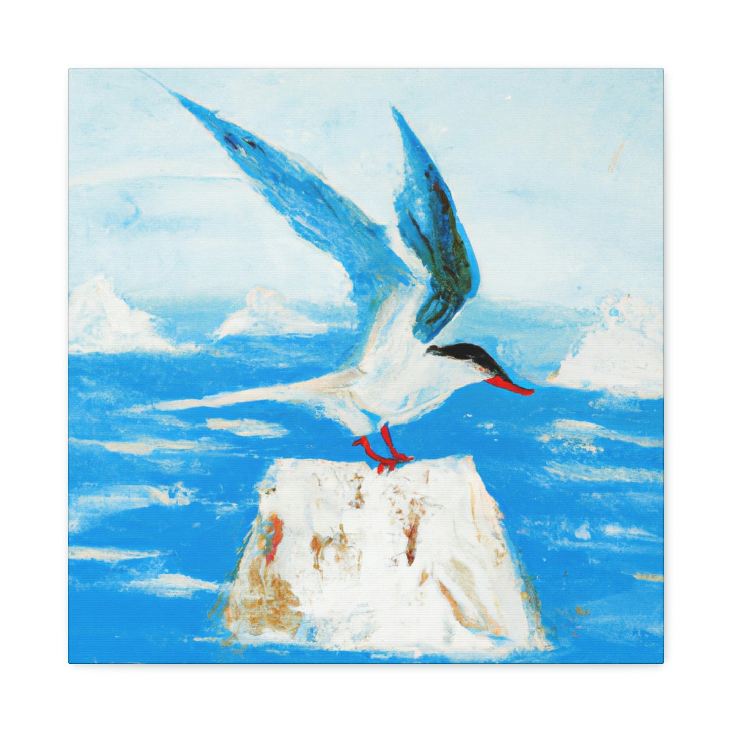 Terns in Serene Flight - Canvas