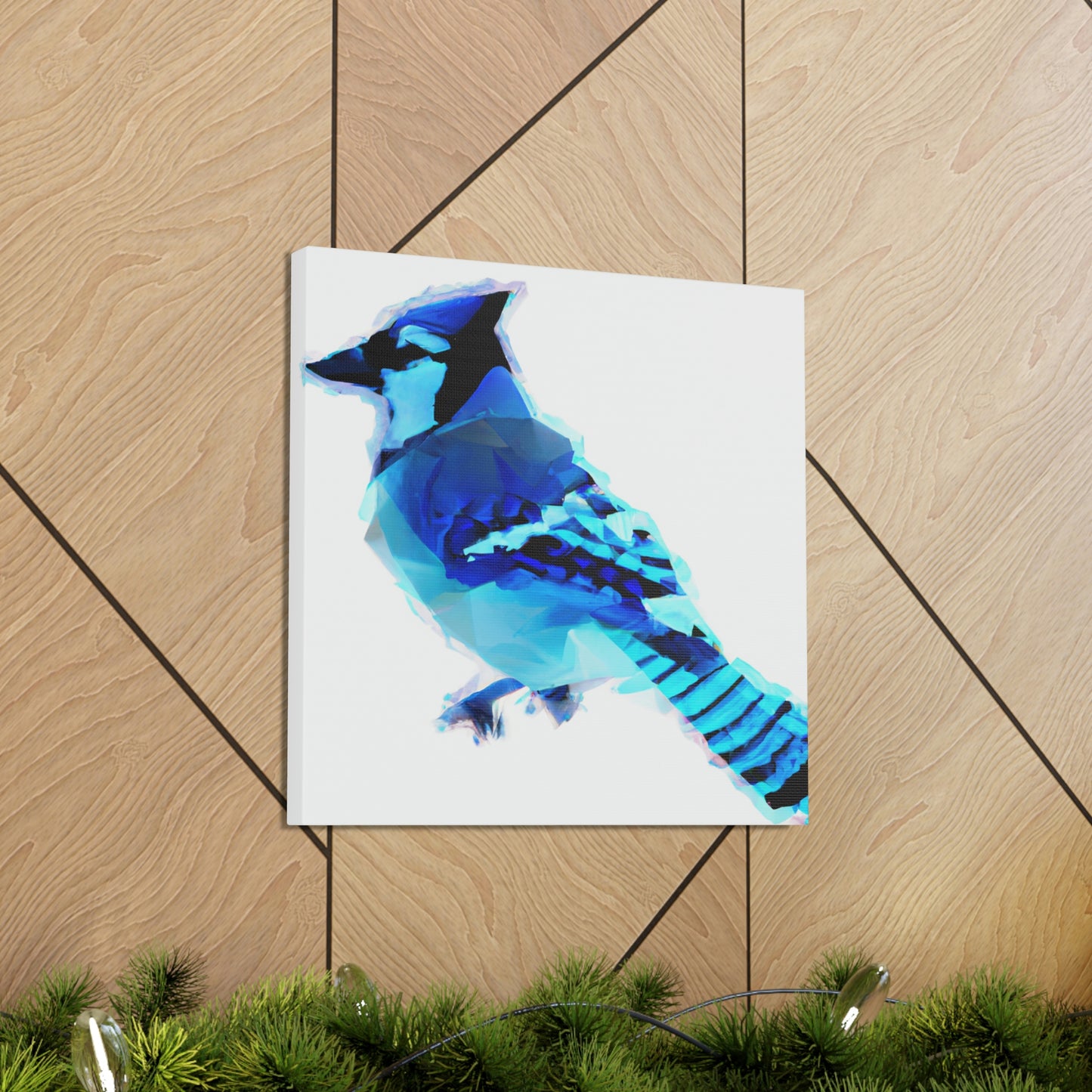 "Blue Jay Reflection Art" - Canvas