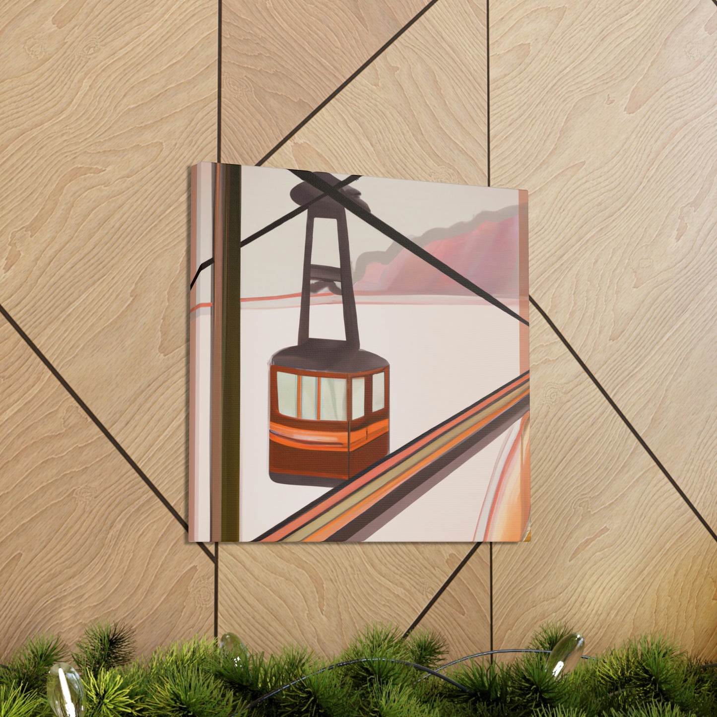 "Cable Car Dreams 1920s" - Canvas