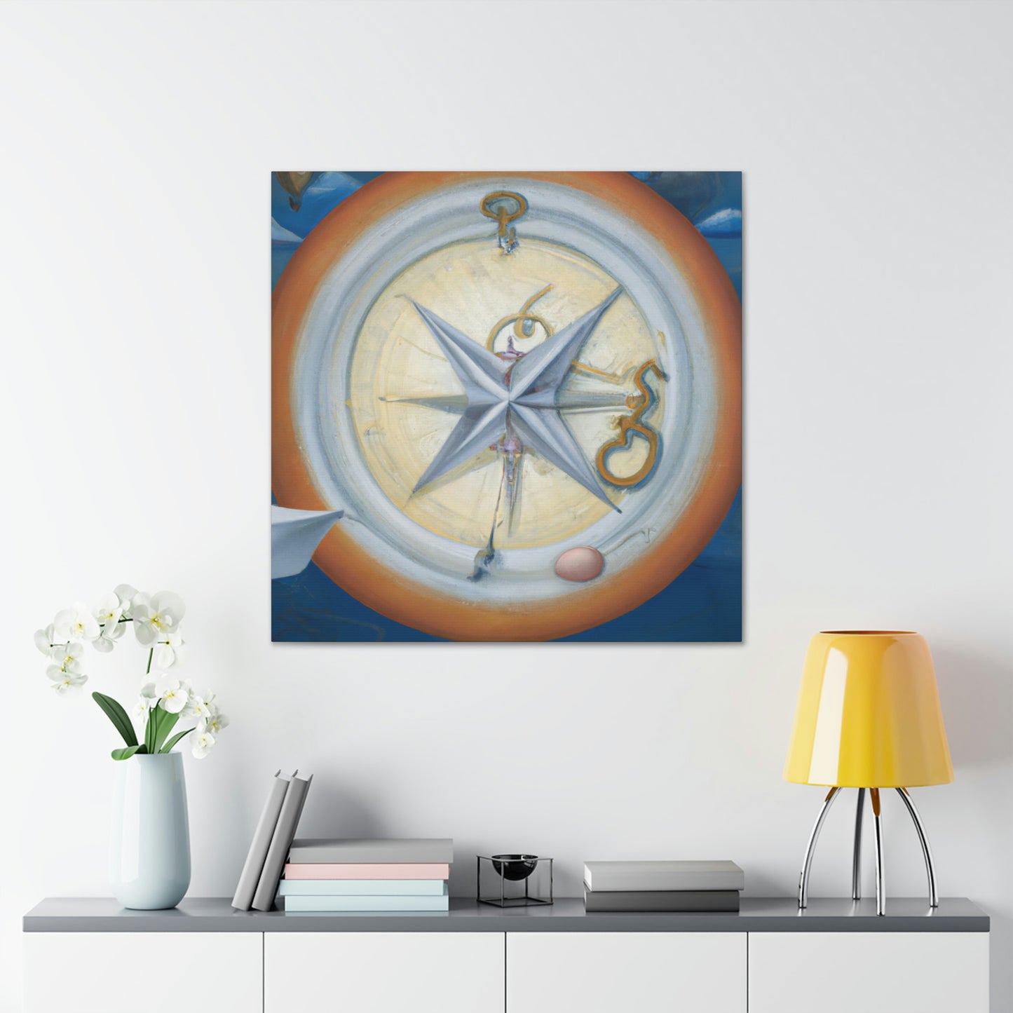 "Compass in Minimalism" - Canvas