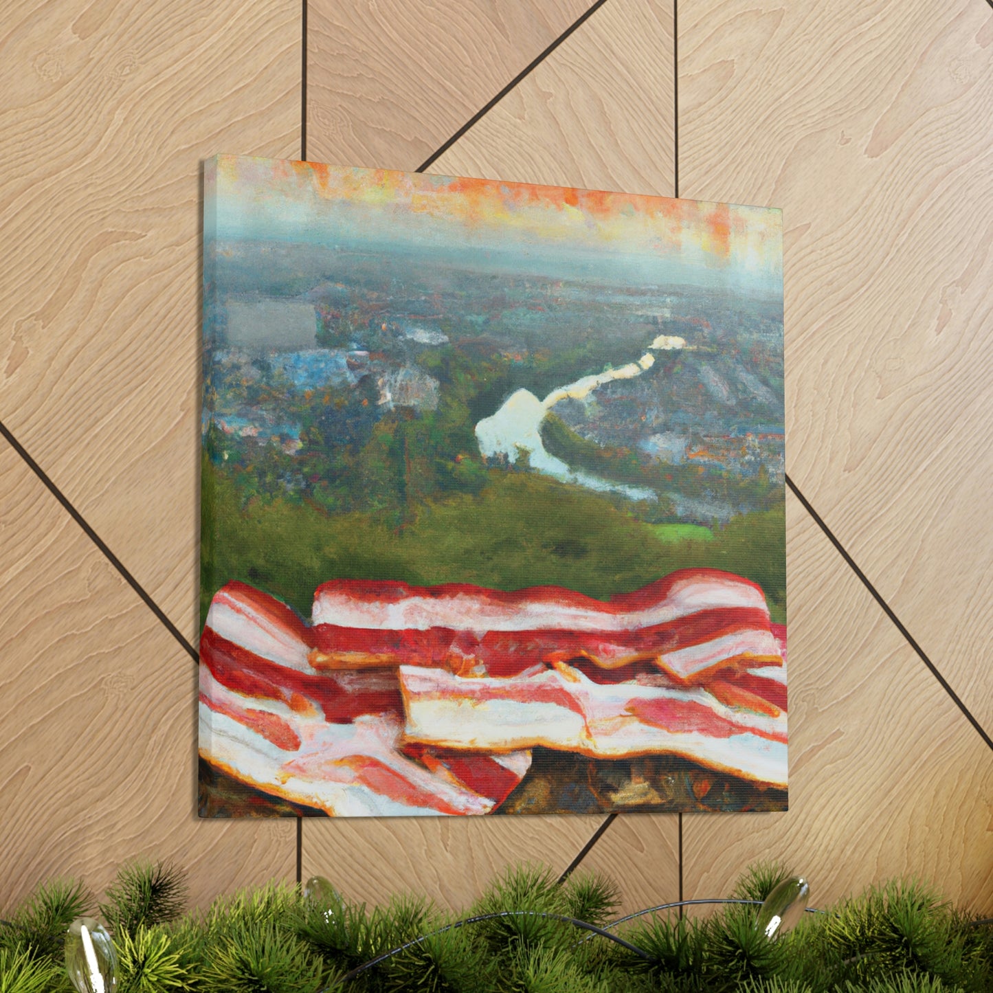 "Bacon Under Moonlight" - Canvas