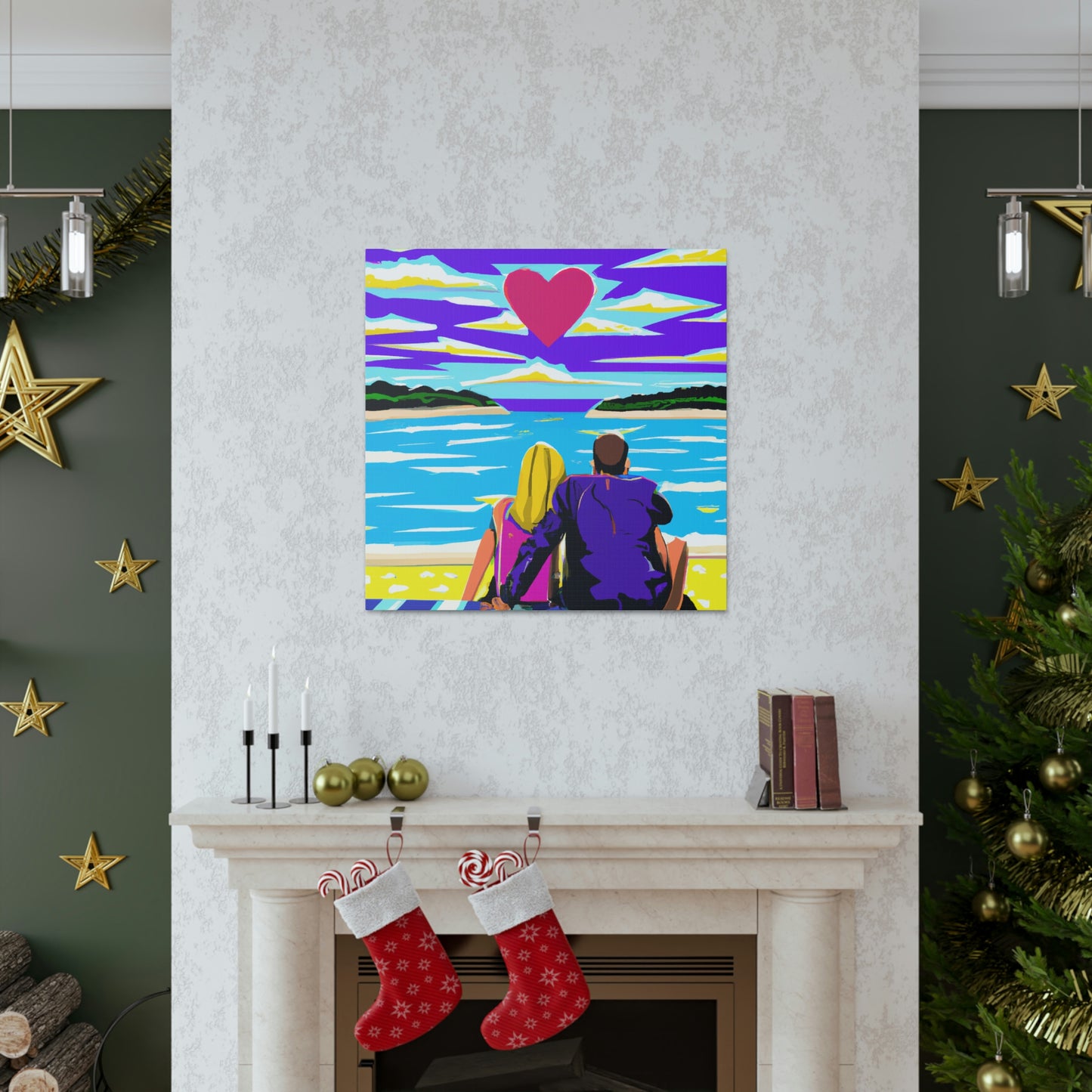 "Love at the Beach" - Canvas