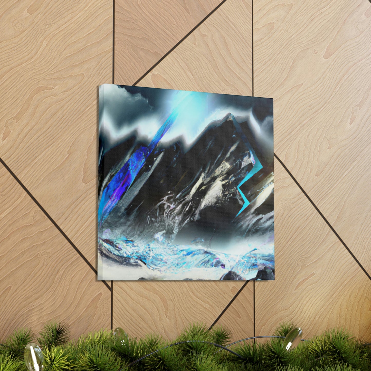 Snowy Mountain Majesty - Canvas