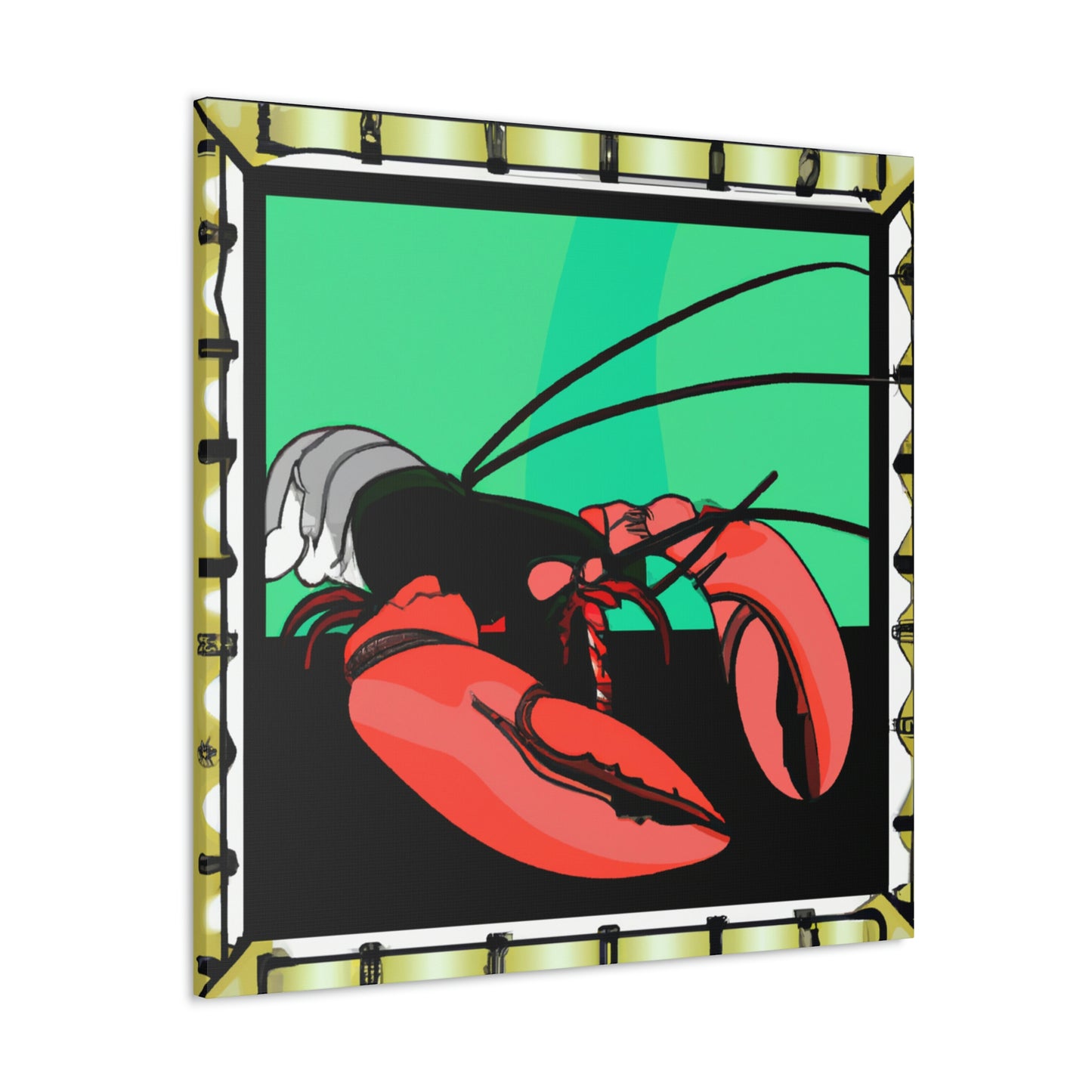 "Lobster Lures Lovingly" - Canvas