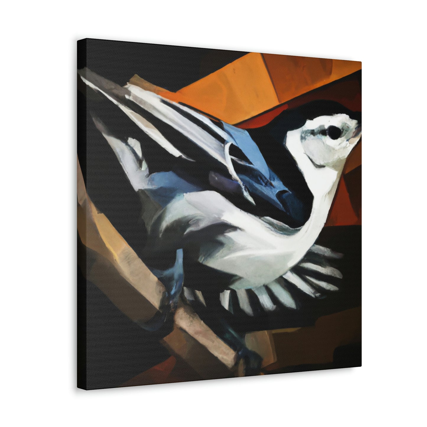 "Nuthatch in Art Deco" - Canvas